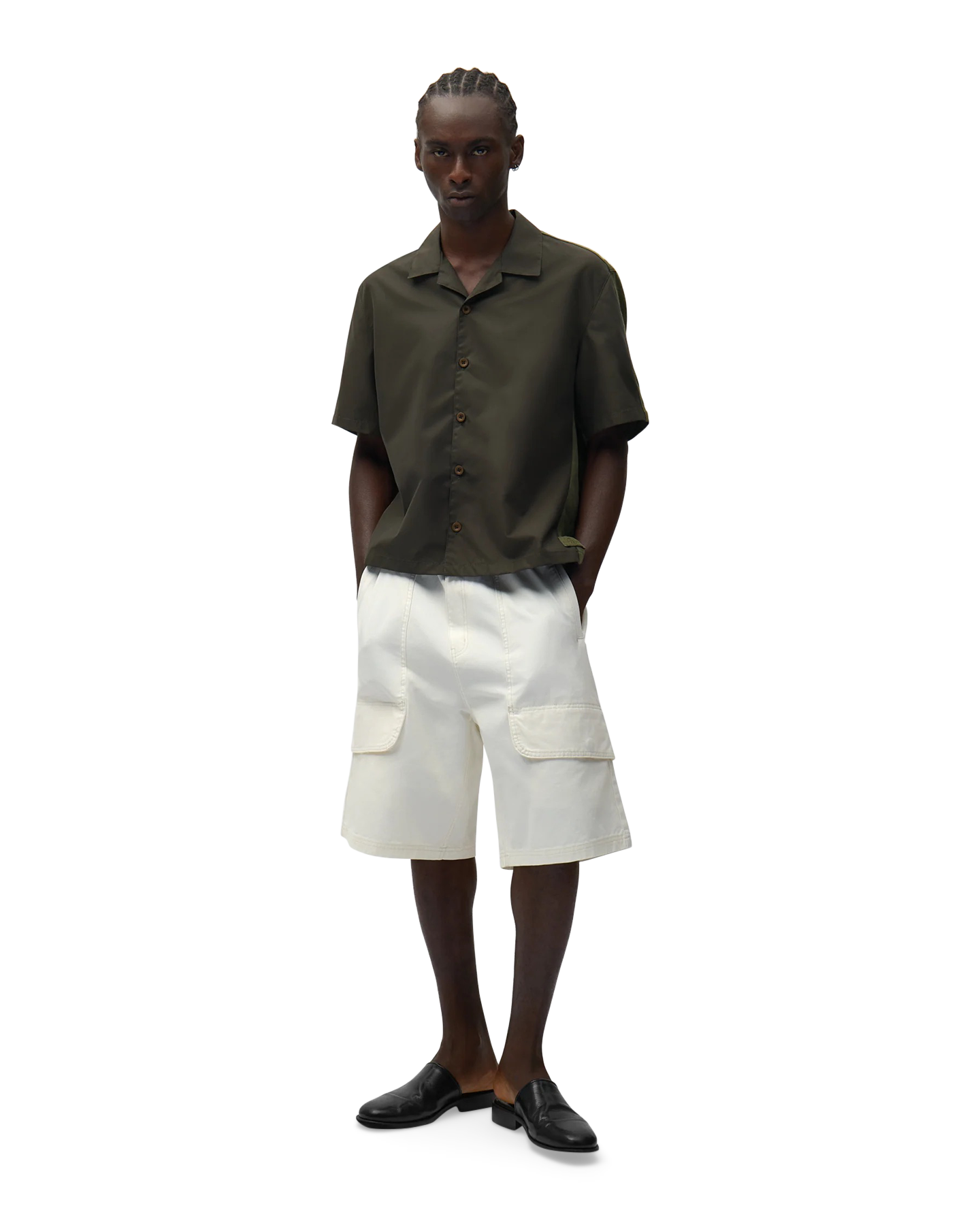 Arte Antwerp Nylon Linen Shirt GROEN 5