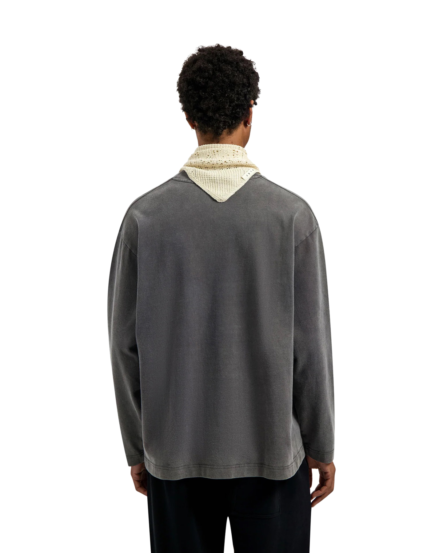 OLAF Washed Studio Ls Tee ANTHRACIET 4