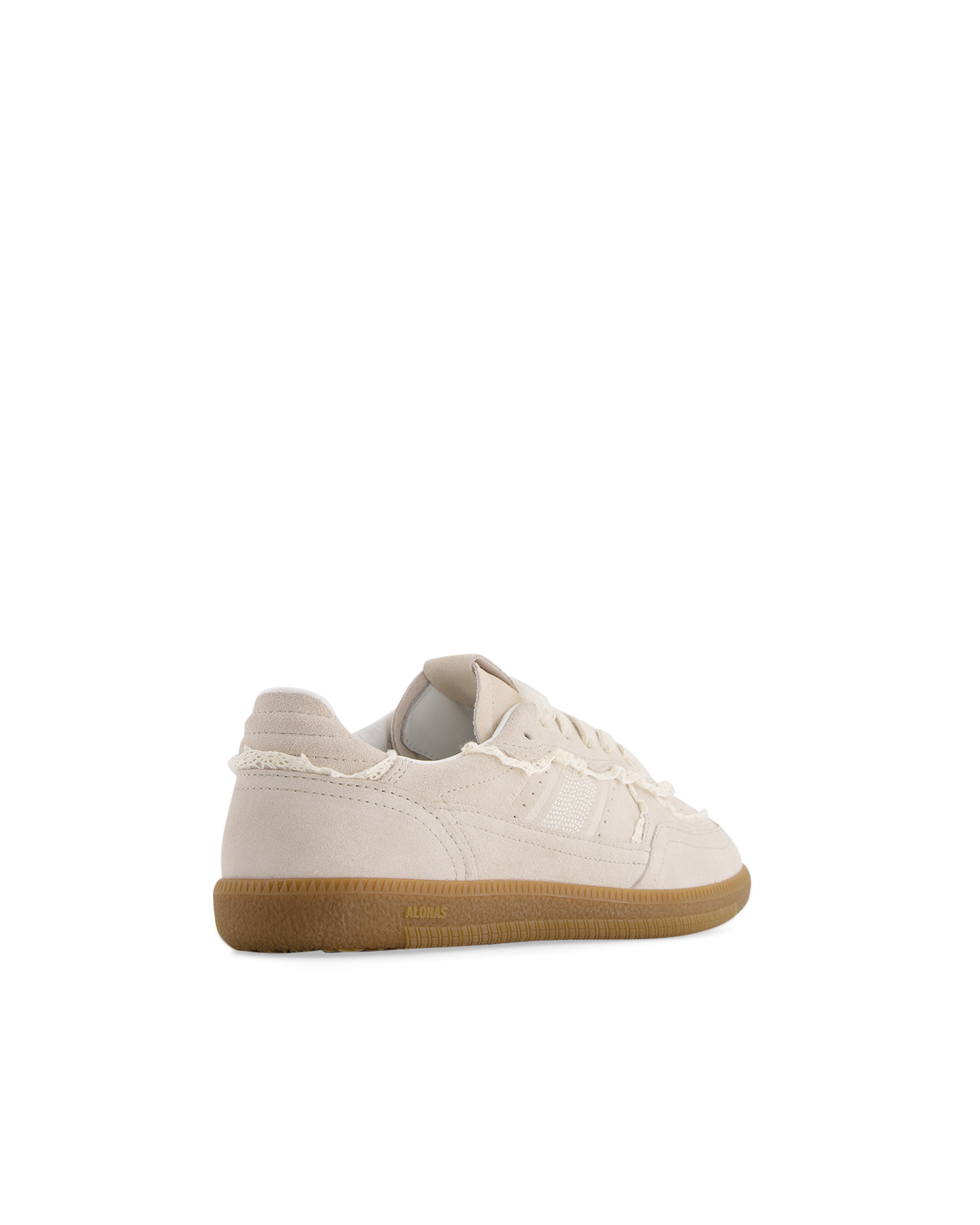 Alohas Tb.490 Crochet Cream Leather Sneakers Beige | Coef