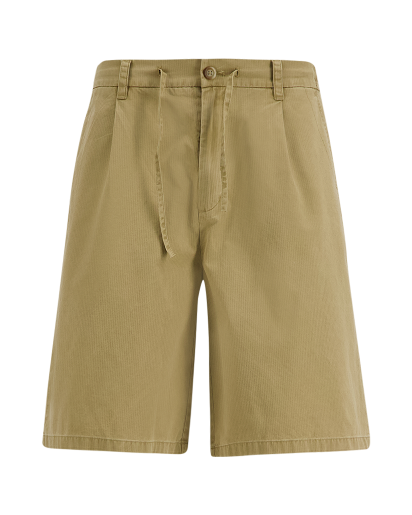 OLAF Herringbone Pleated Shorts BRUIN 1