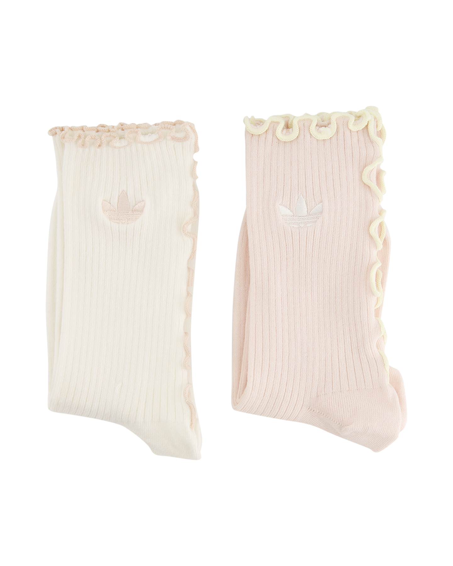 adidas Ruffle Crew Socks 2P WIT 1