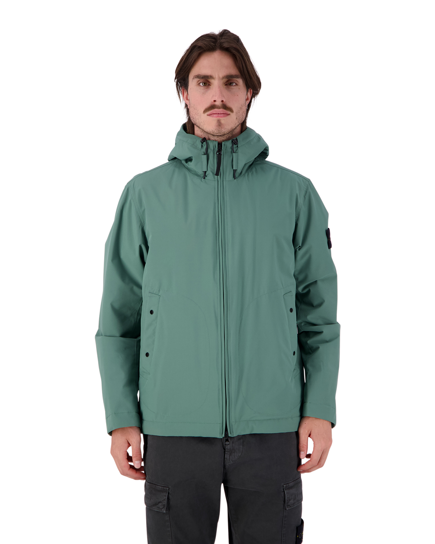 Stone Island 40627 Soft Shell Primaloft Jacket GROEN 4