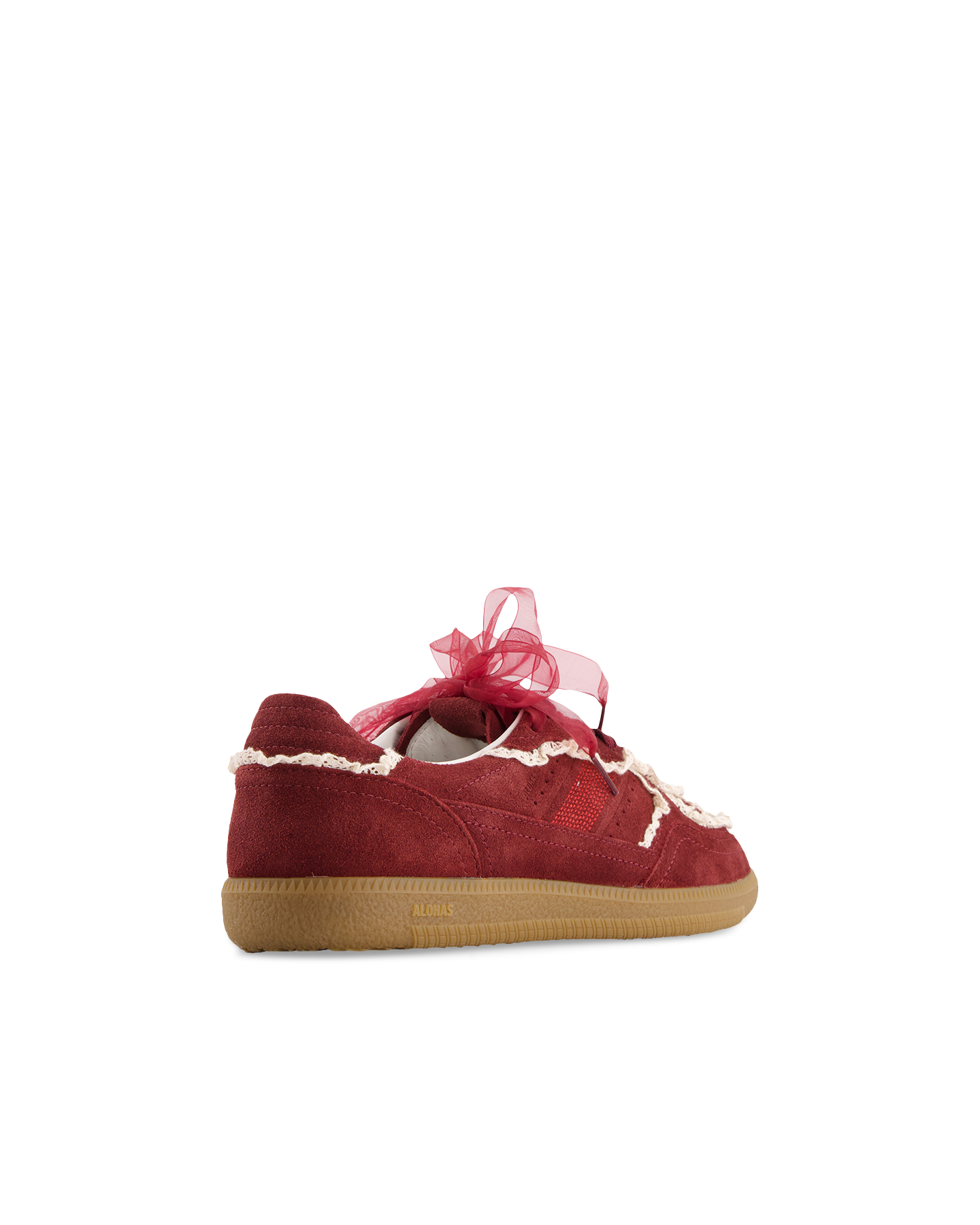 Alohas Tb.490 Crochet Burgundy Leather Sneakers ROOD 4