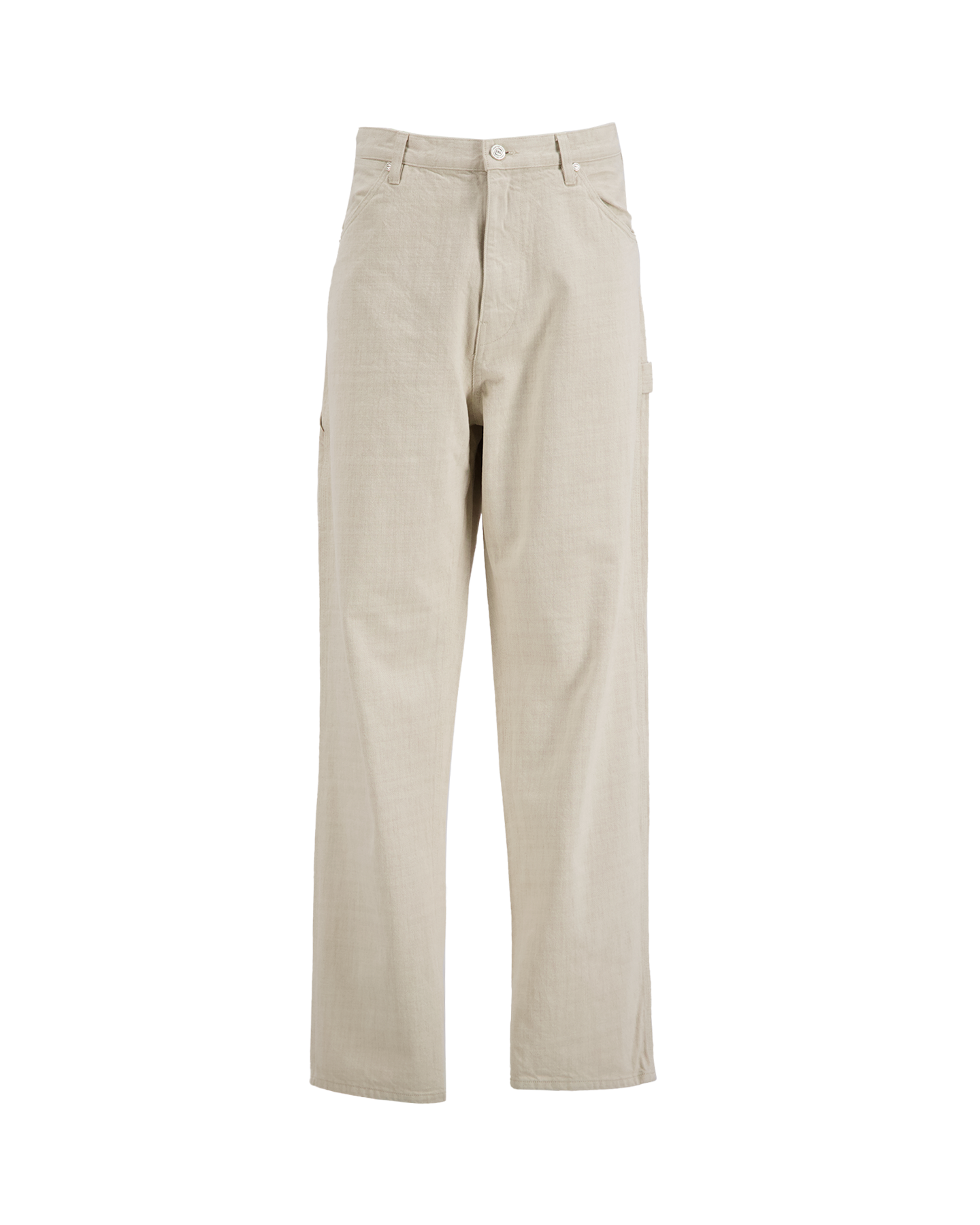 PAL Sporting Goods Garage Goods Cotton Canvas Straight Leg Pants BEIGE 1