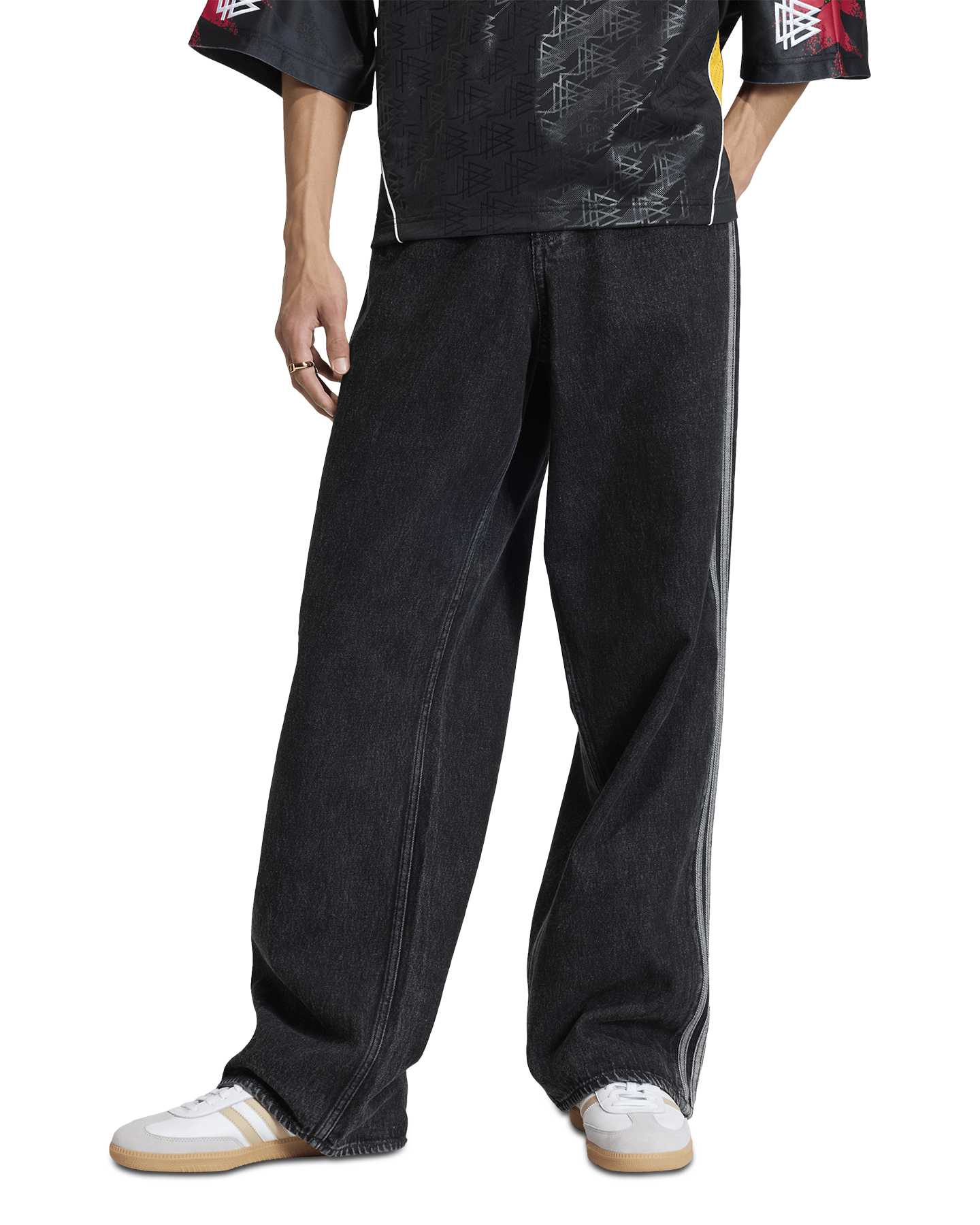 adidas Firebird Jeans ZWART 4