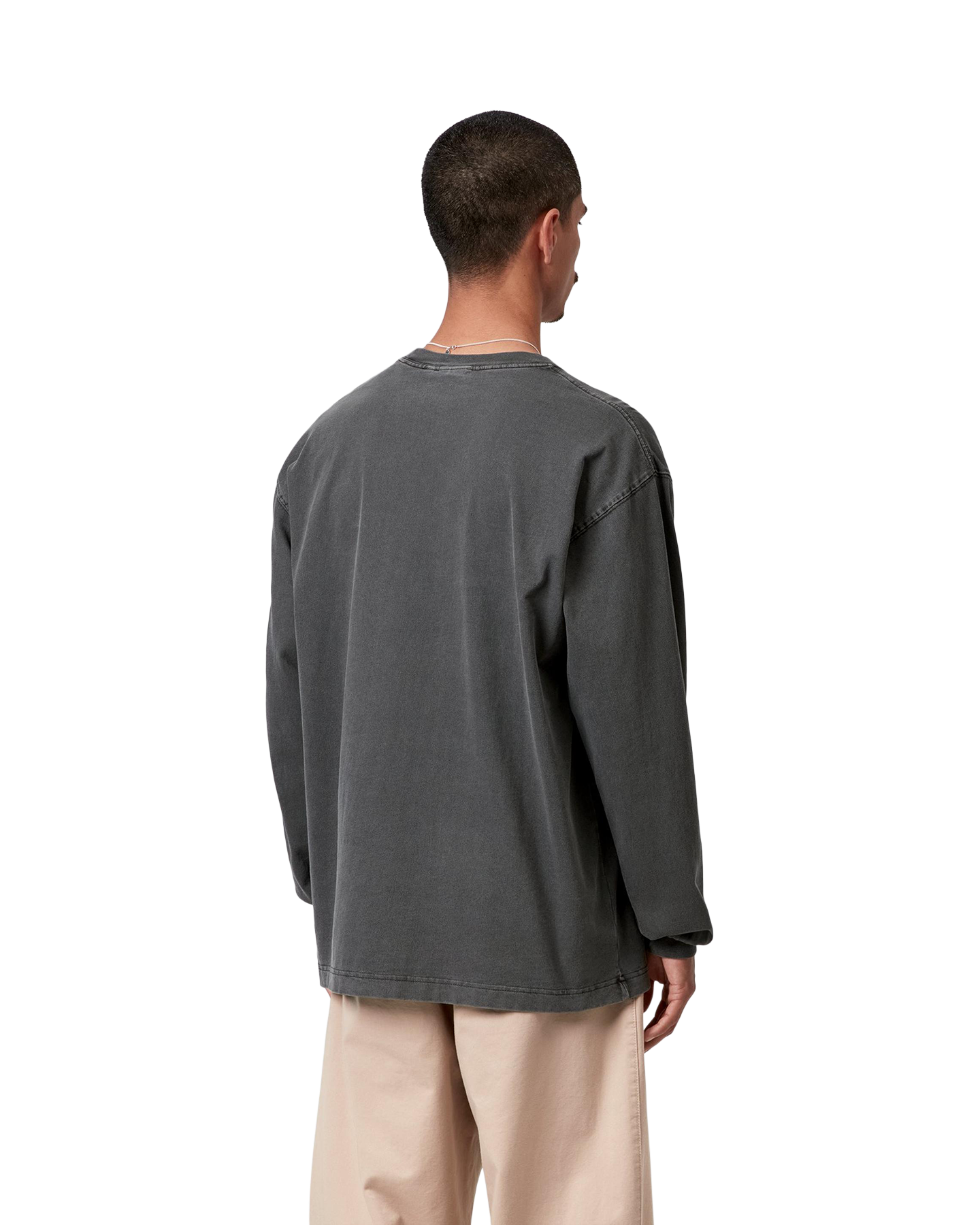 Carhartt L/S Nelson T Shirt ZWART 4