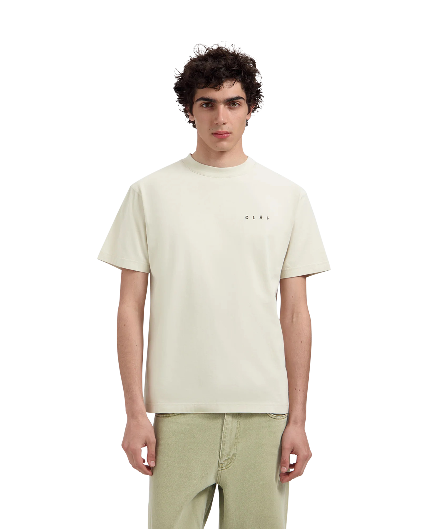 OLAF Lasso Face Tee BEIGE 4