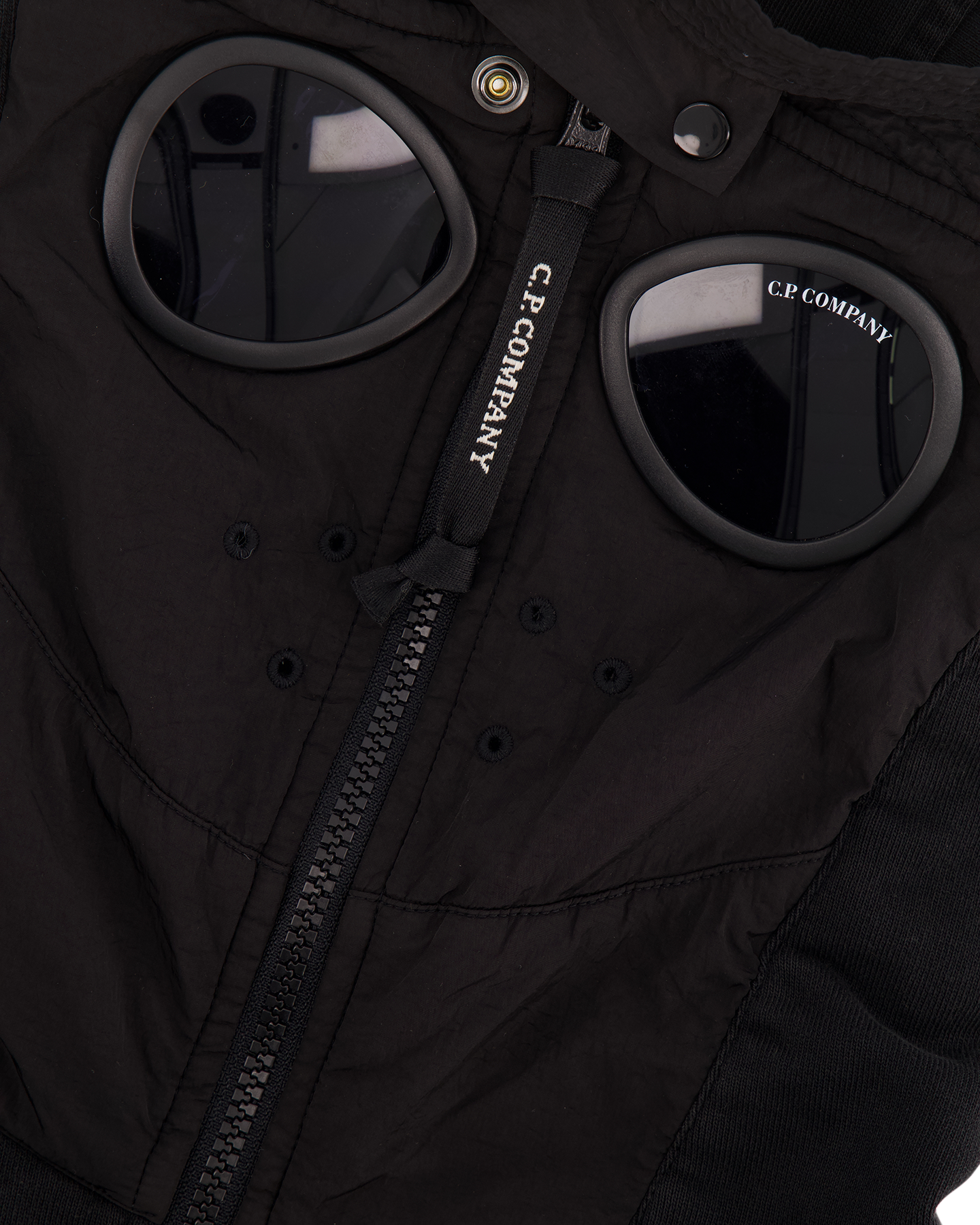 C.P. Company Hooded Open ZWART 7