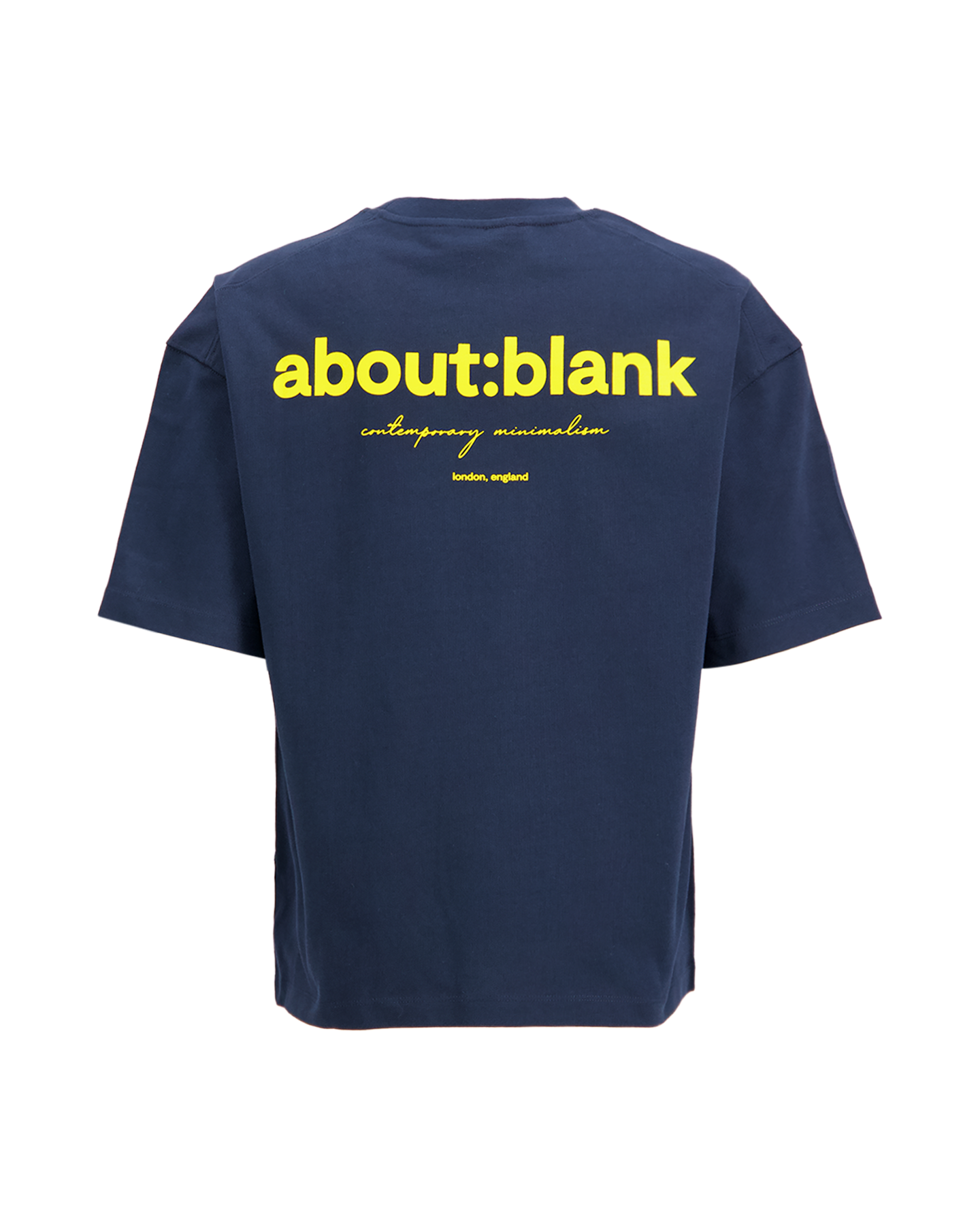 about:blank Box T Shirt DONKERBLAUW 1