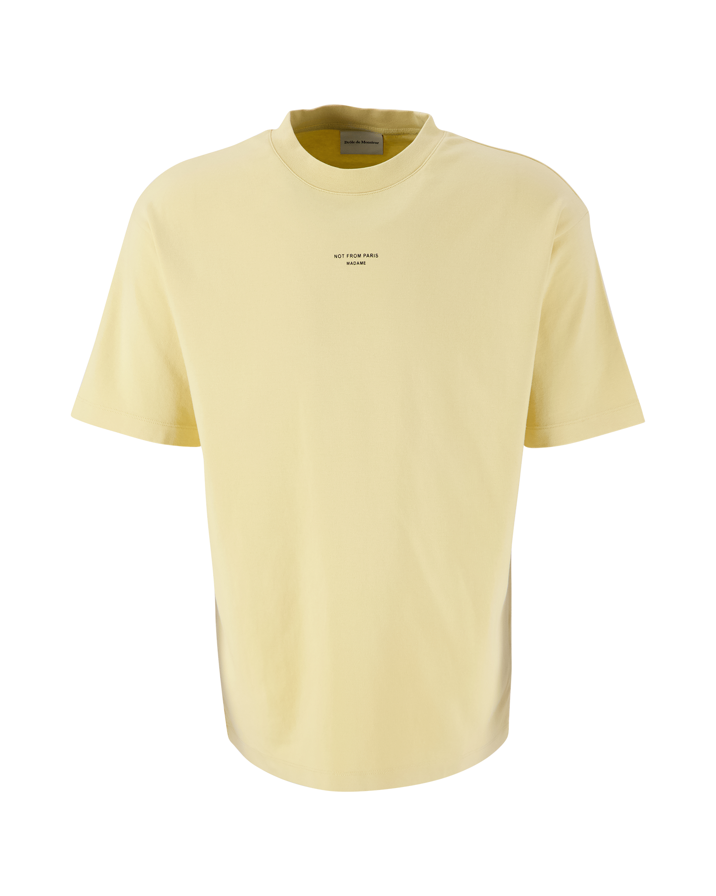 Drole de Monsieur Le T-Shirt Slogan Classique BEIGE 1