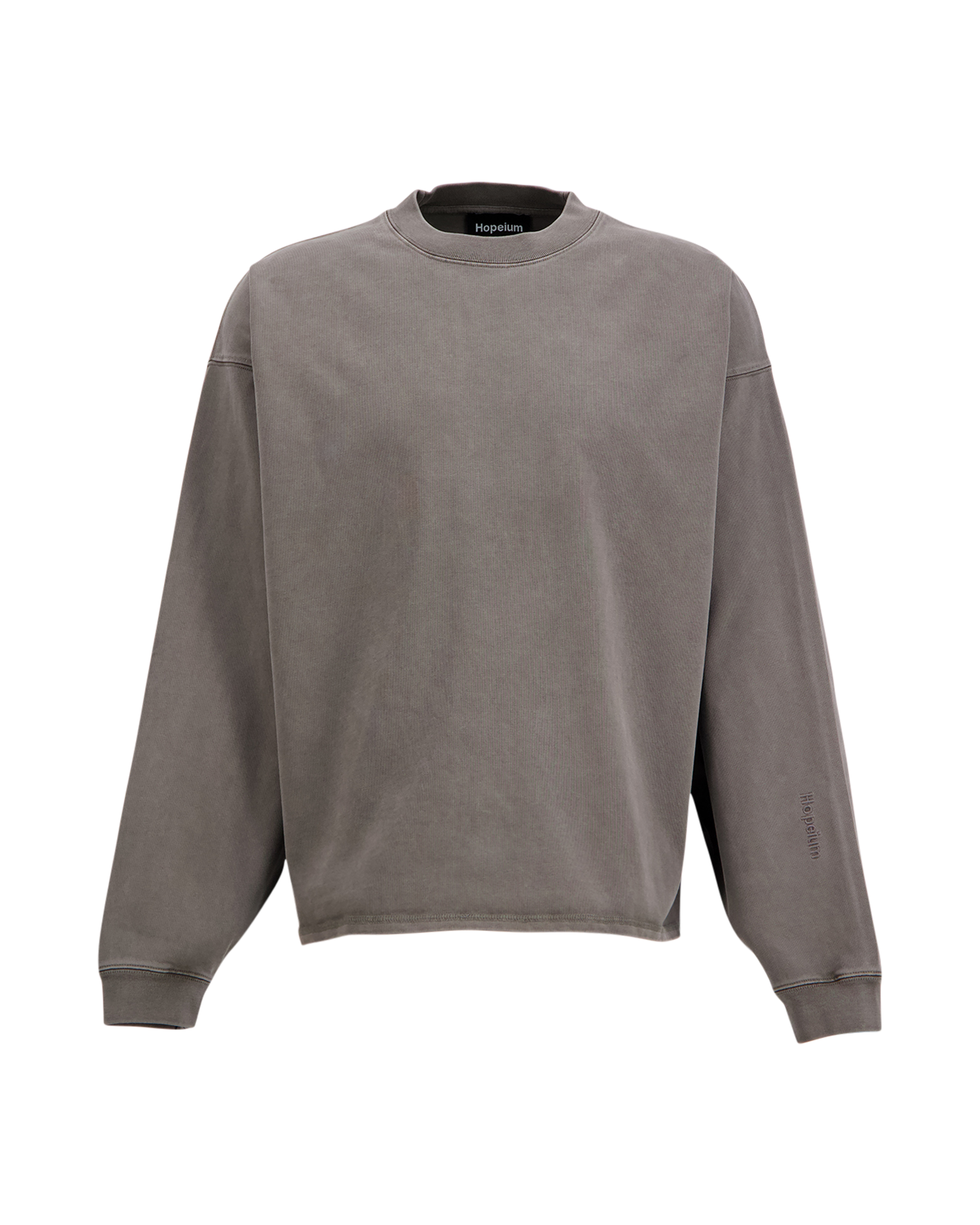 Hopeium No Sleep Just Noise L/S Tee Heavy Washed GRIJS 2