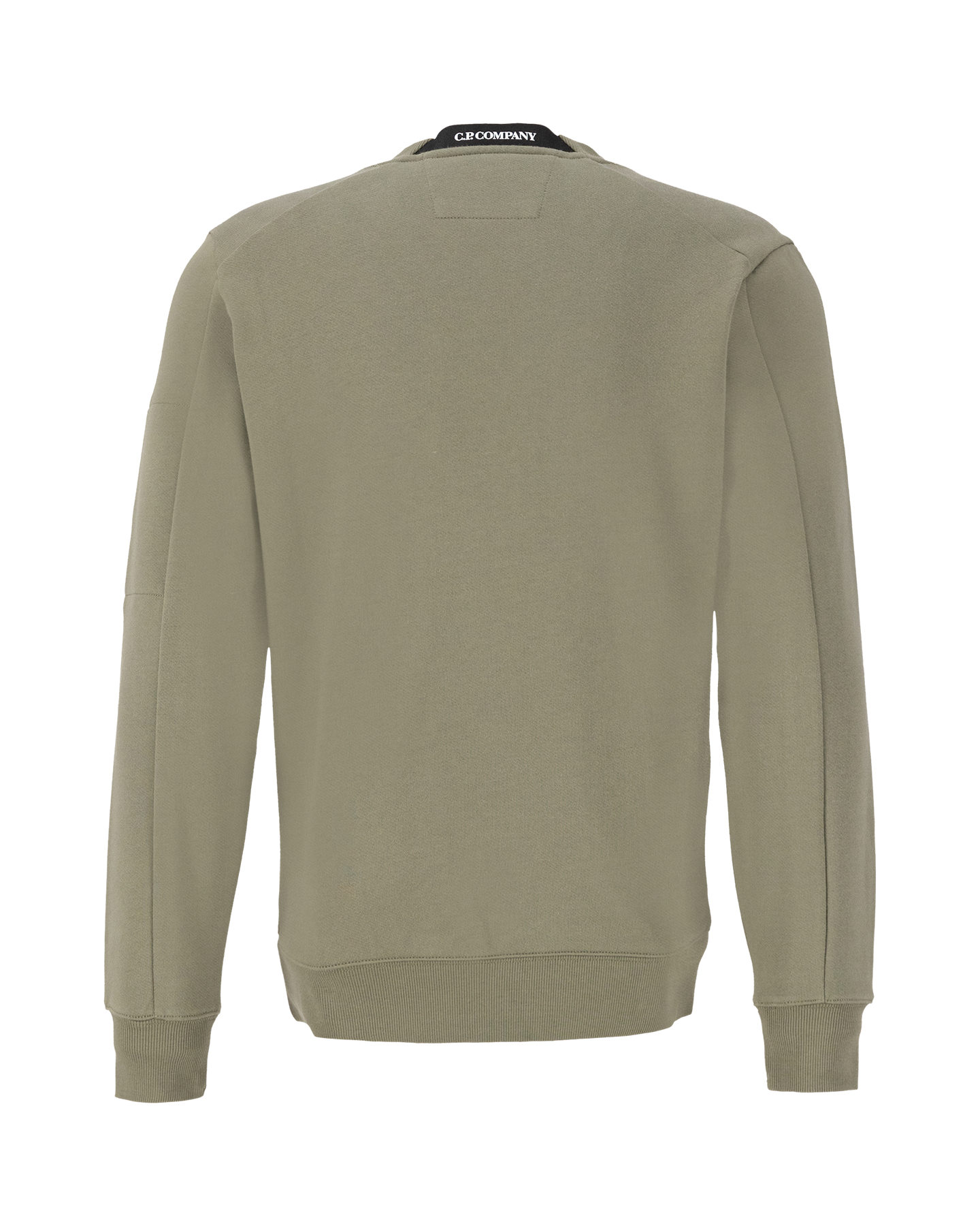 C.P. Company Diagonal Fleece Logo Sweatshirt GROEN 2