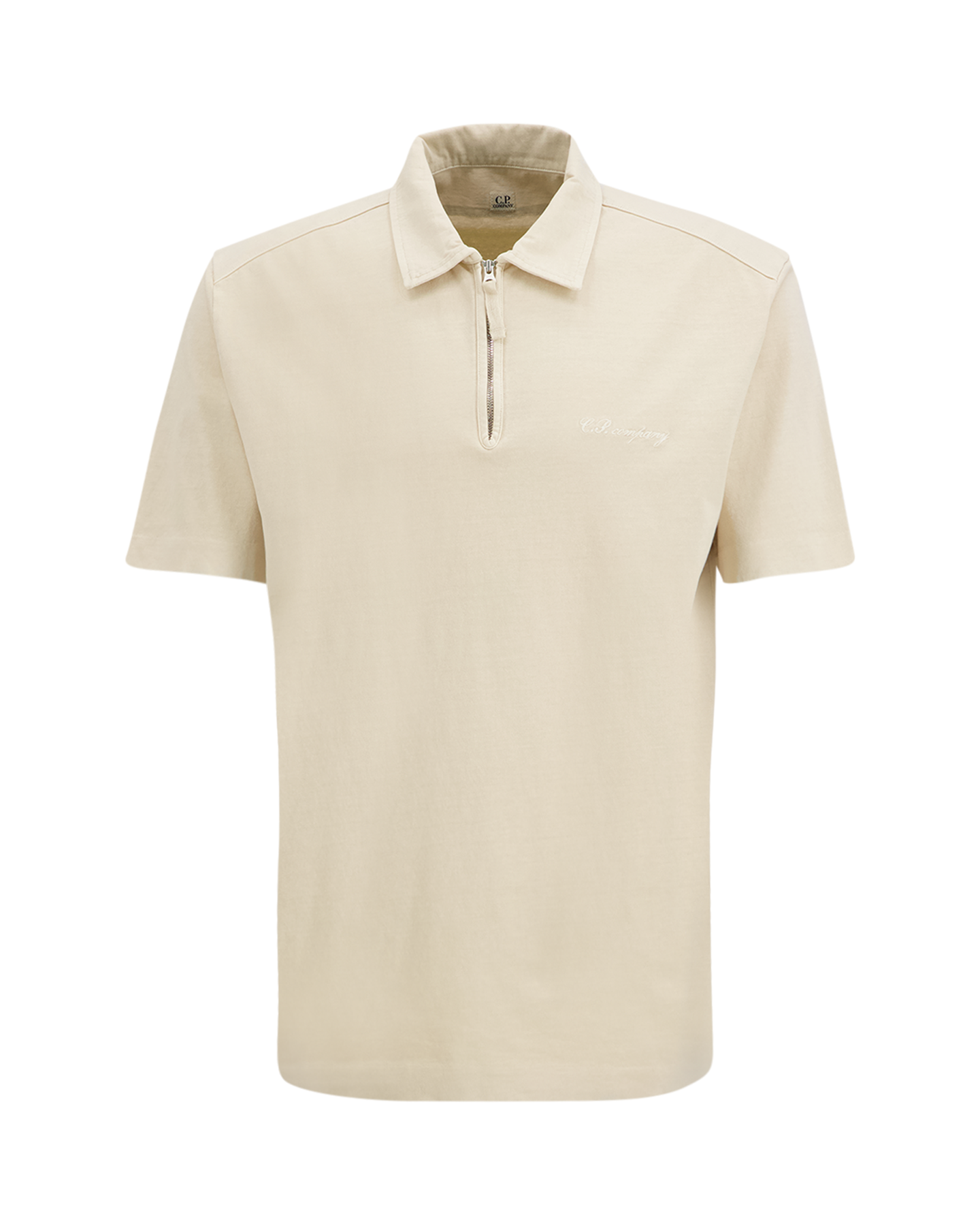 C.P. Company Polo Met Rits BEIGE 1