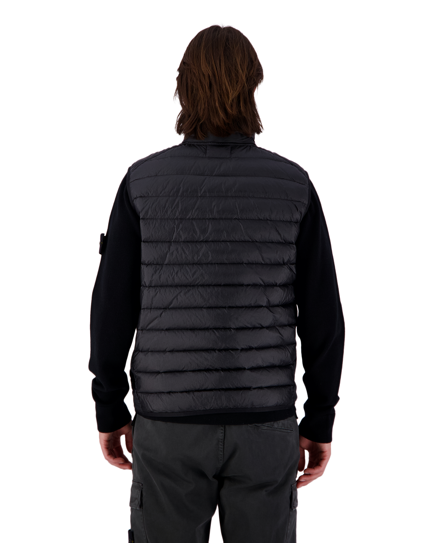 Stone Island G0724 Loom Woven Nylon Down Vest ZWART 5