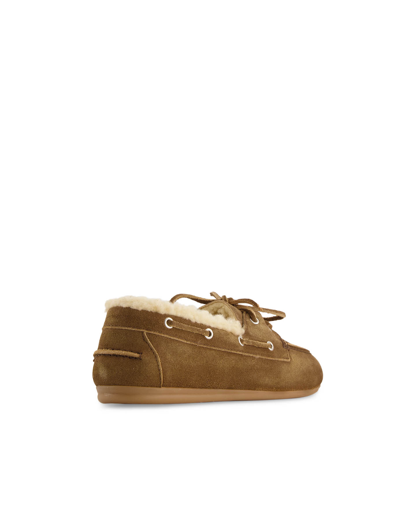 Posa Boat Loafer Brushed - Fur suede DONKERBRUIN 4