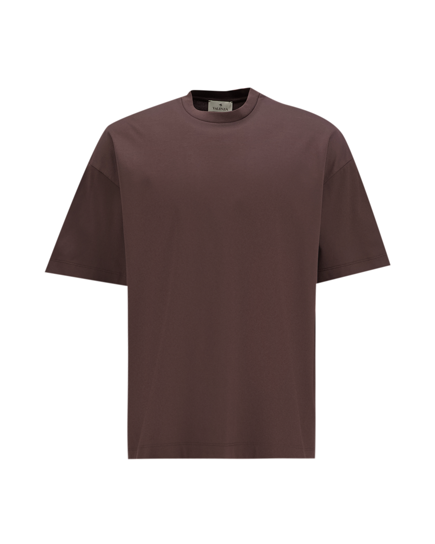 Valenza Interlock Supima Oversized T-Shirt DONKERBRUIN 1