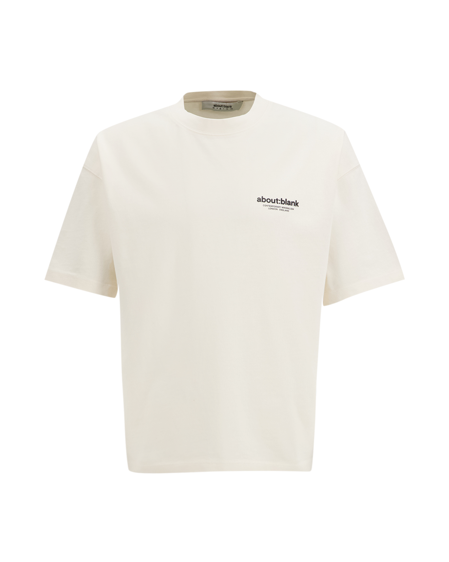 about:blank Emblem T Shirt BEIGE 2