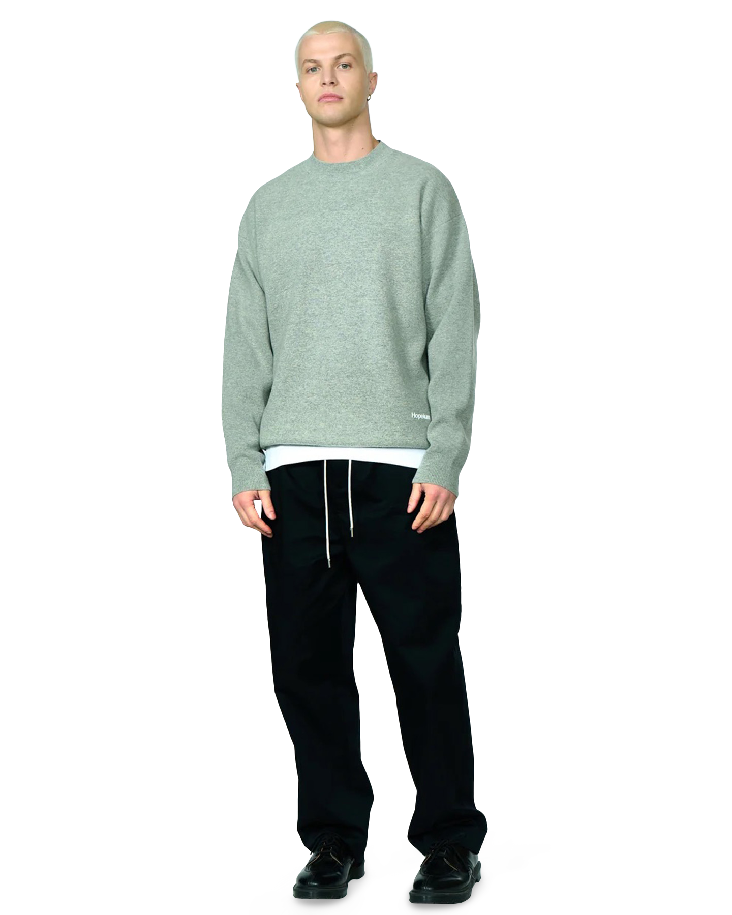 Hopeium Basic Crewneck GRIJS 4