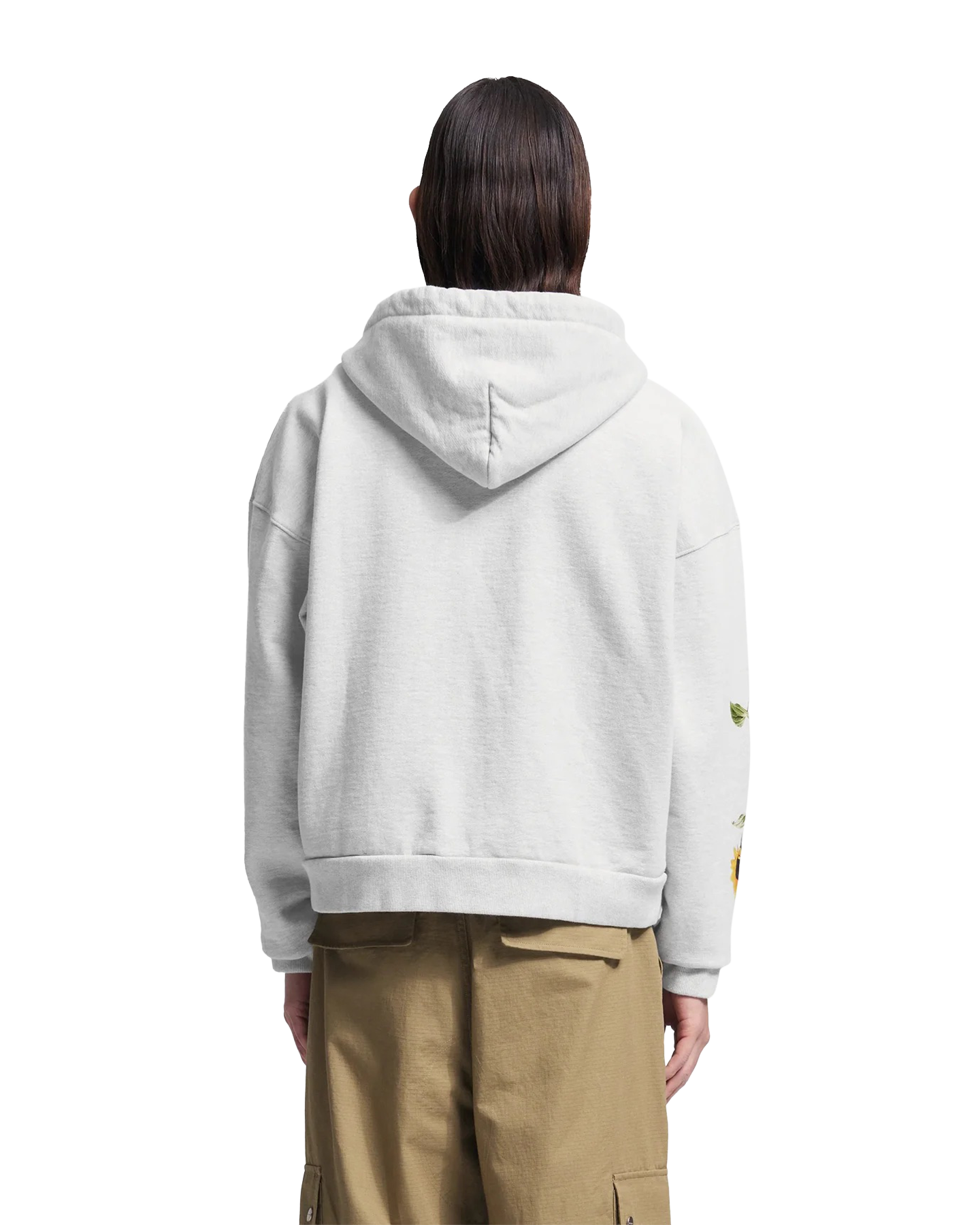Brams Fruit Sunflower Zipper Hoodie BEIGE 4