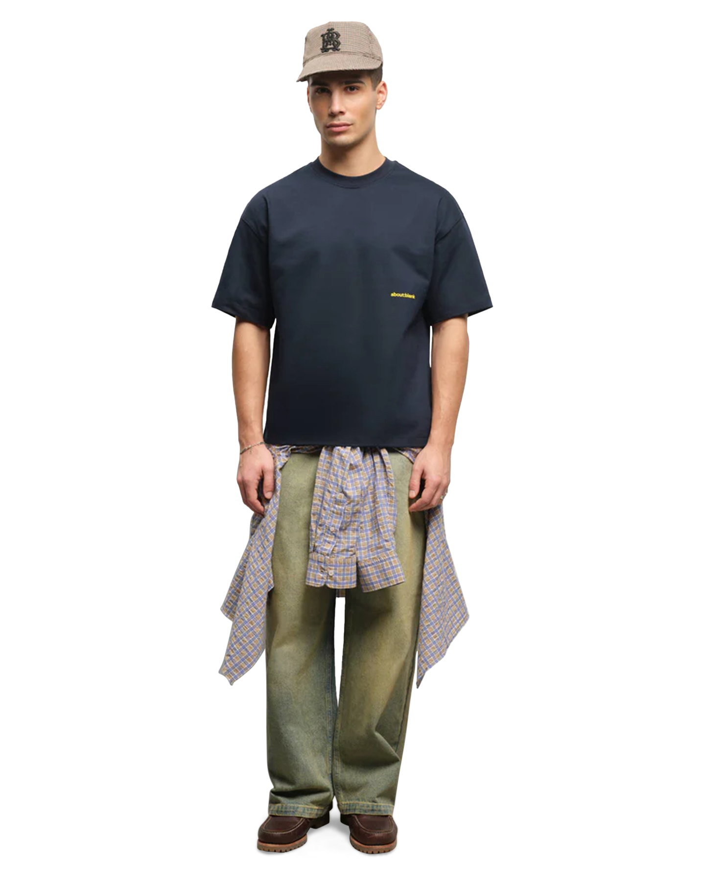 about:blank Box T Shirt DONKERBLAUW 4