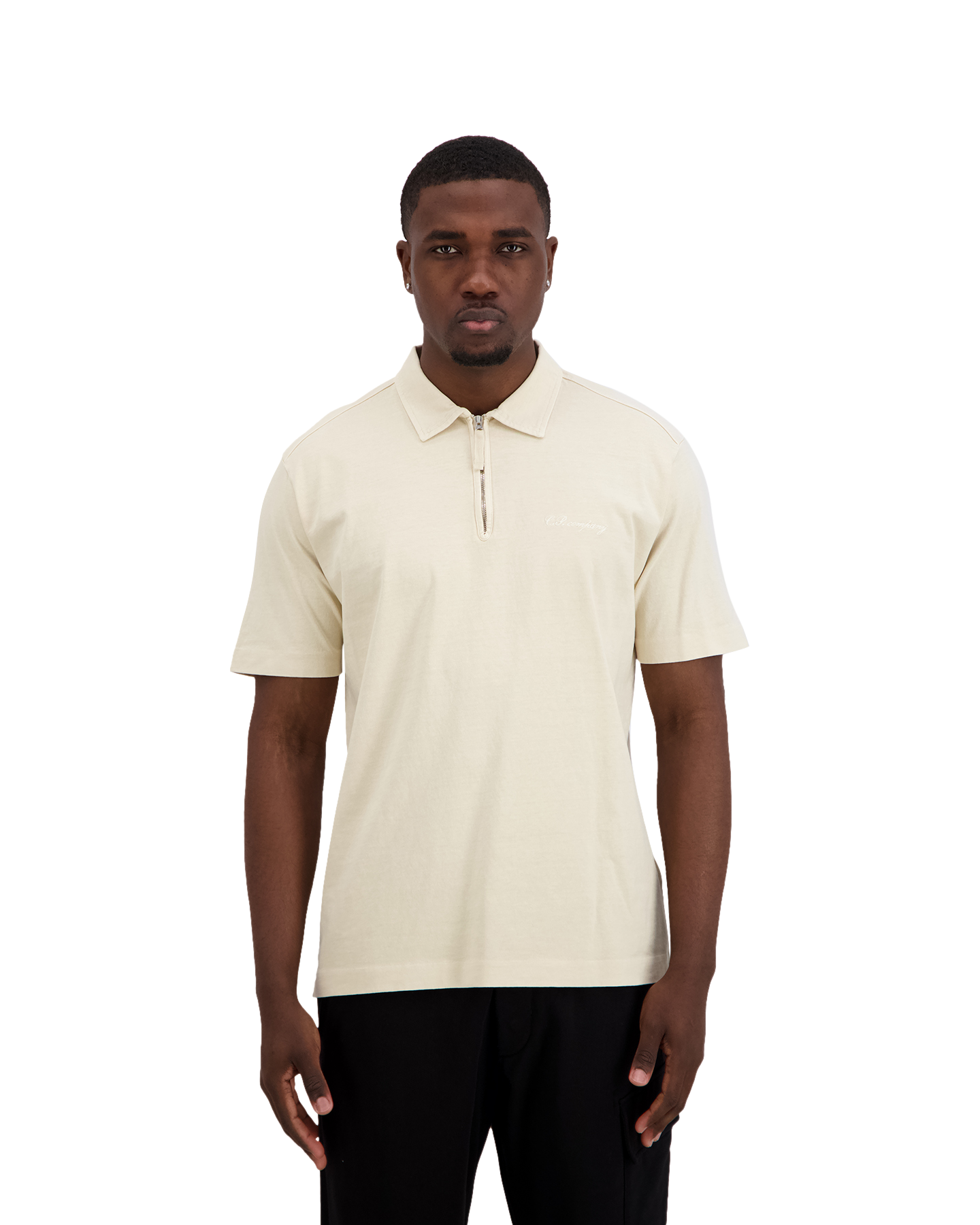 C.P. Company Polo Met Rits BEIGE 3