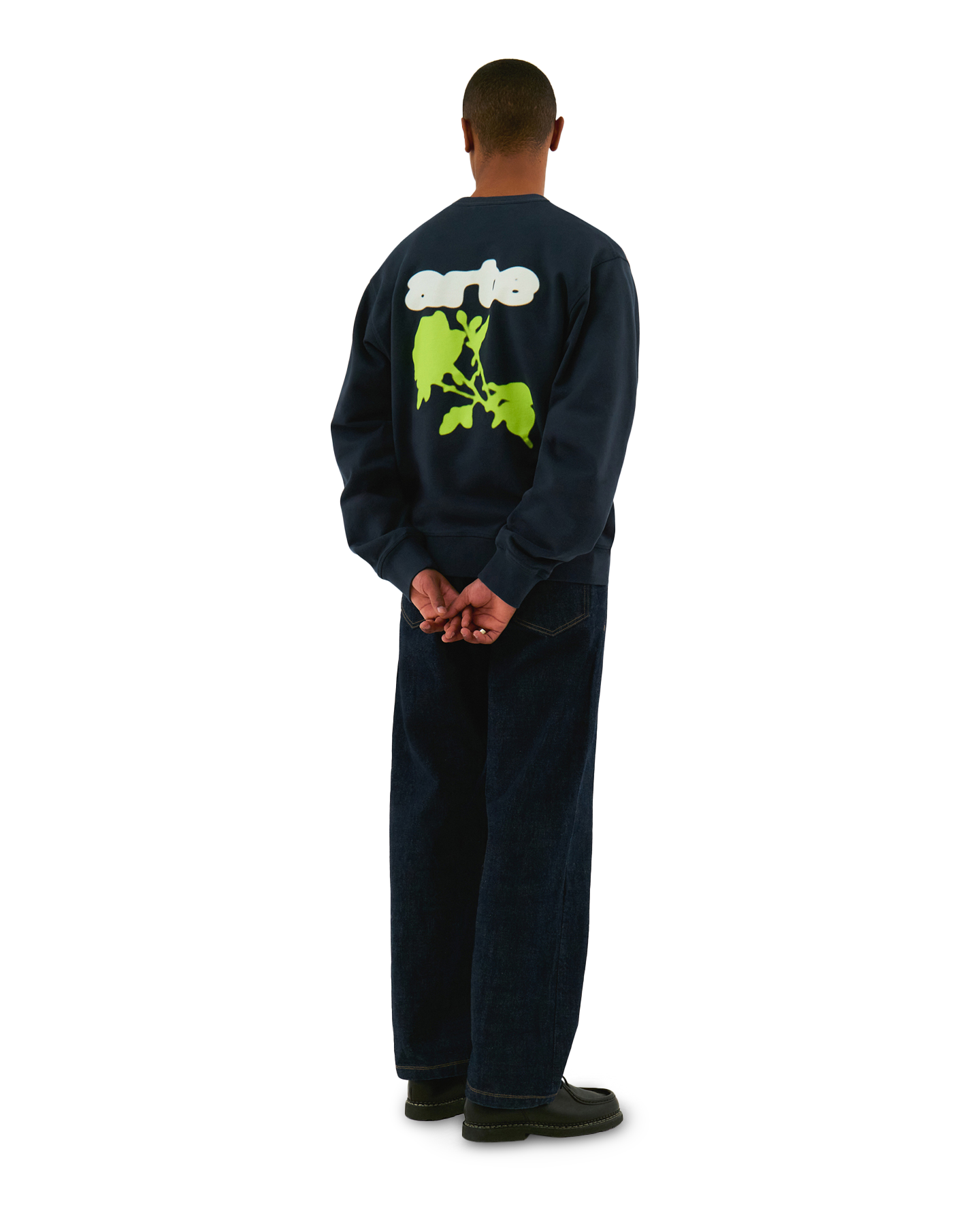 Arte Antwerp Blur Back Flower Crewneck BLAUW 3