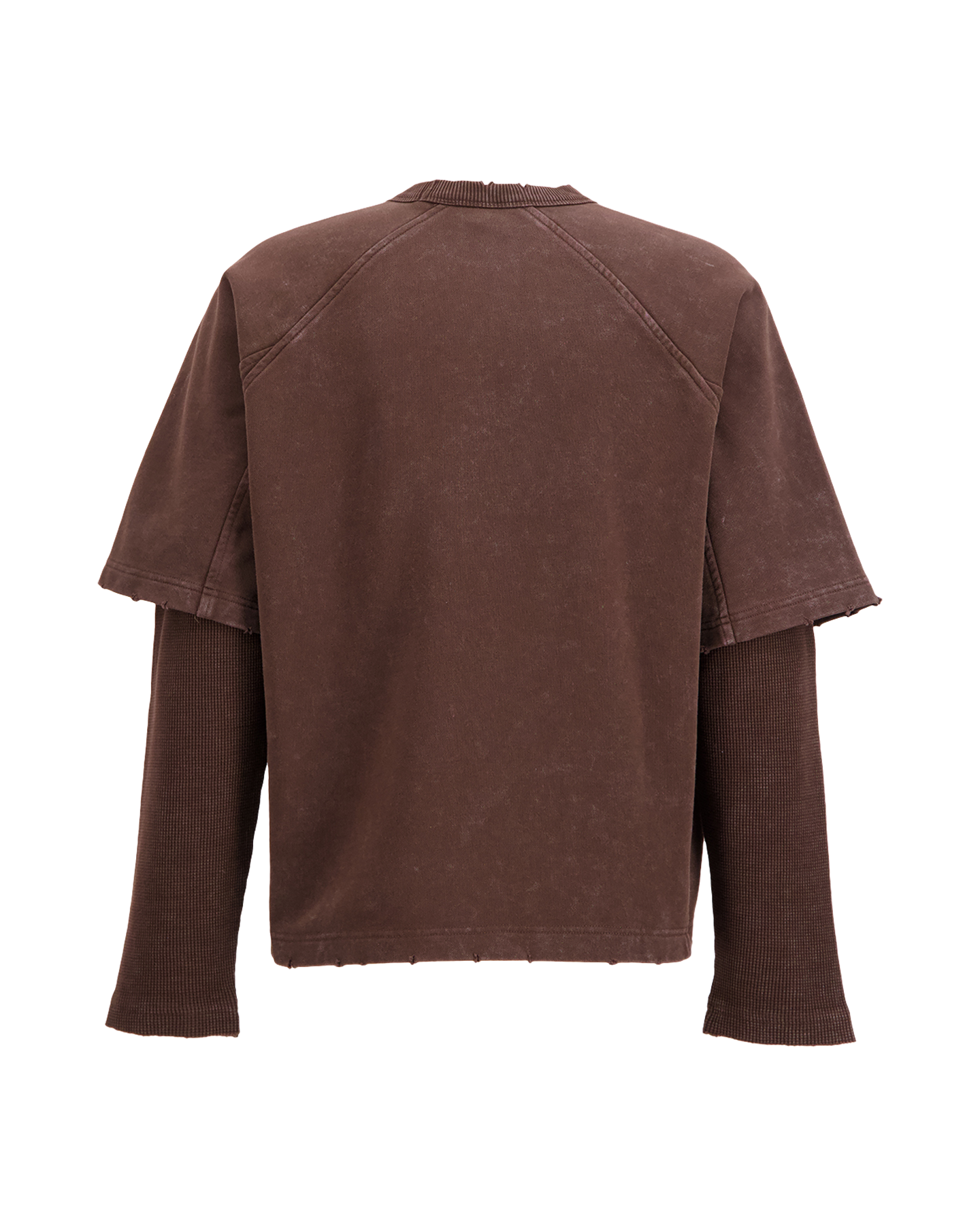 Daily Paper Raglan Stacked Layered  Ls T Shirt DONKERBRUIN 2
