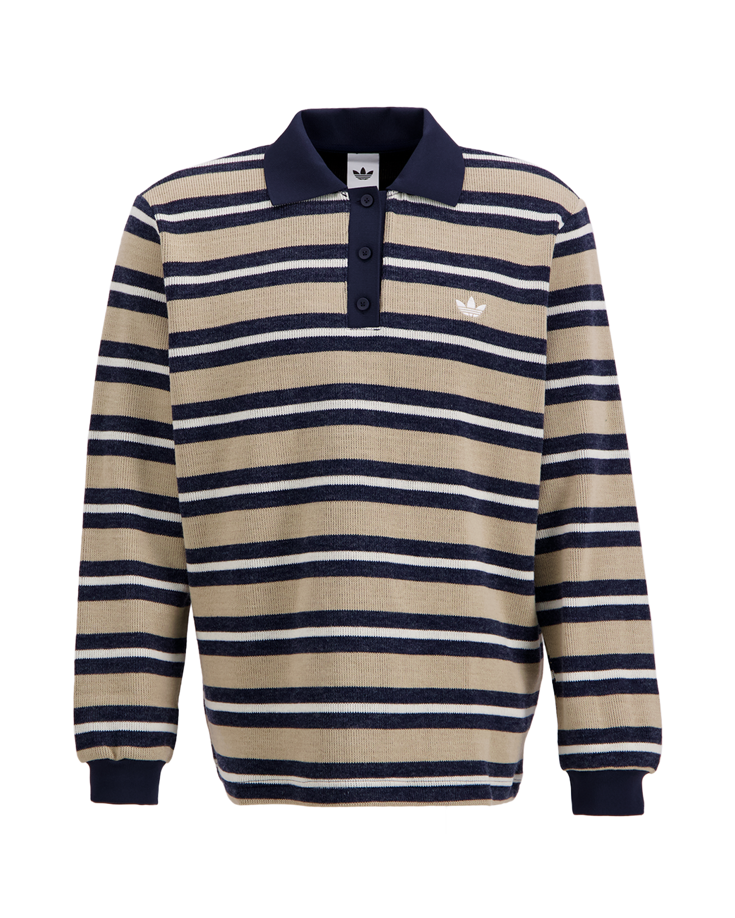 adidas Striped Polo BEIGE 1