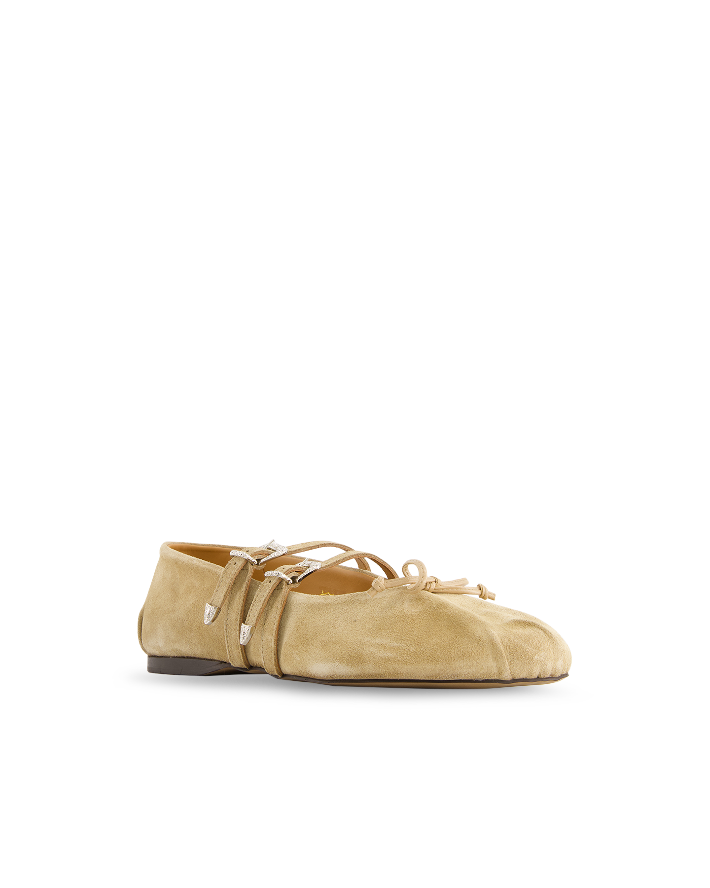 Posa Vita Ballerina Western - Suede LICHTBRUIN 2
