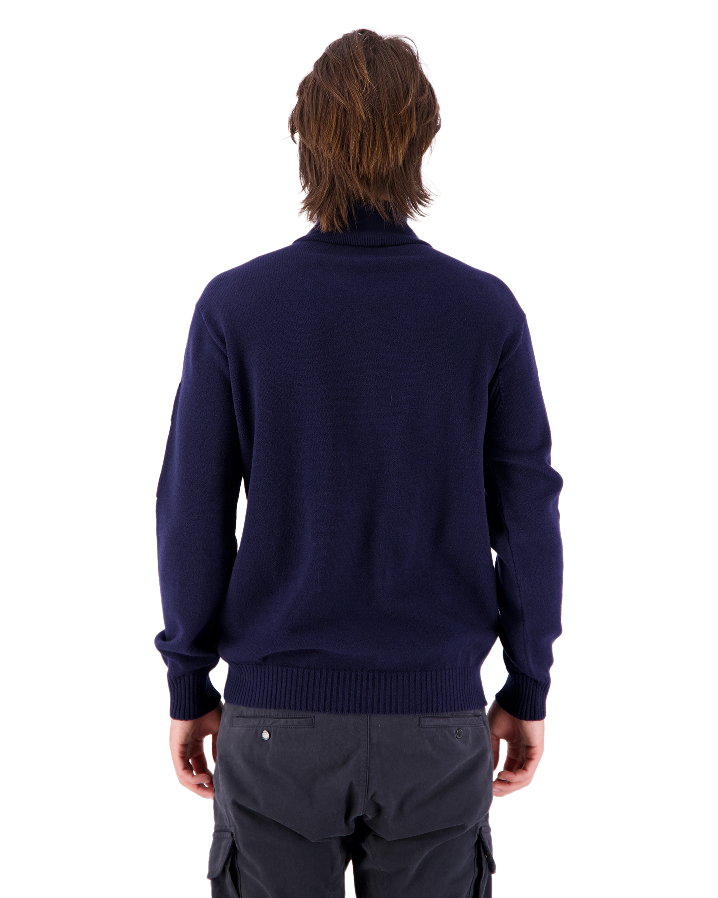 C.P. Company Metropolis Metropolis Series Extra Fine Merino Wool Half Zipped Knit DONKERBLAUW 5