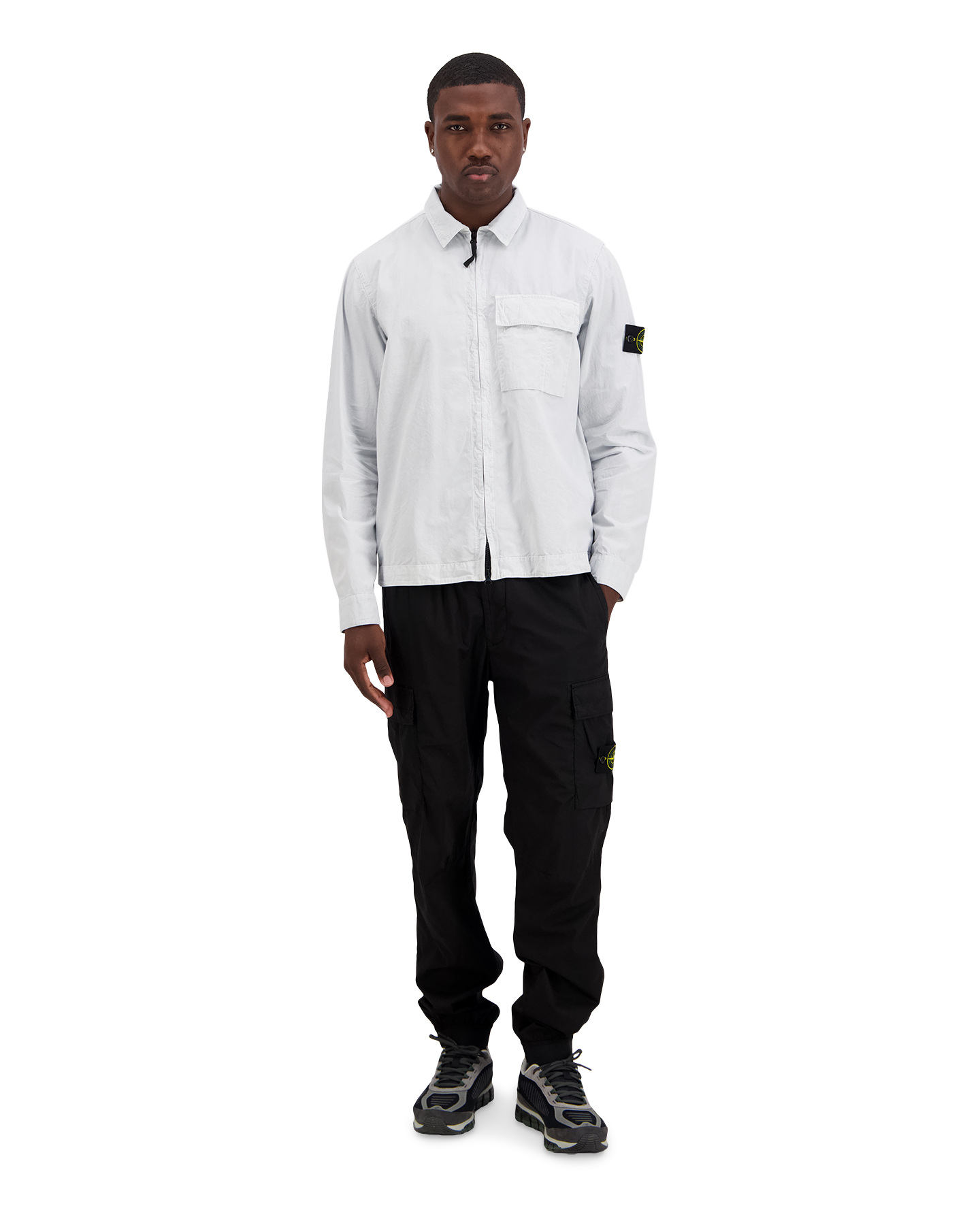Stone Island S00Wn Overshirt LICHTBLAUW 3