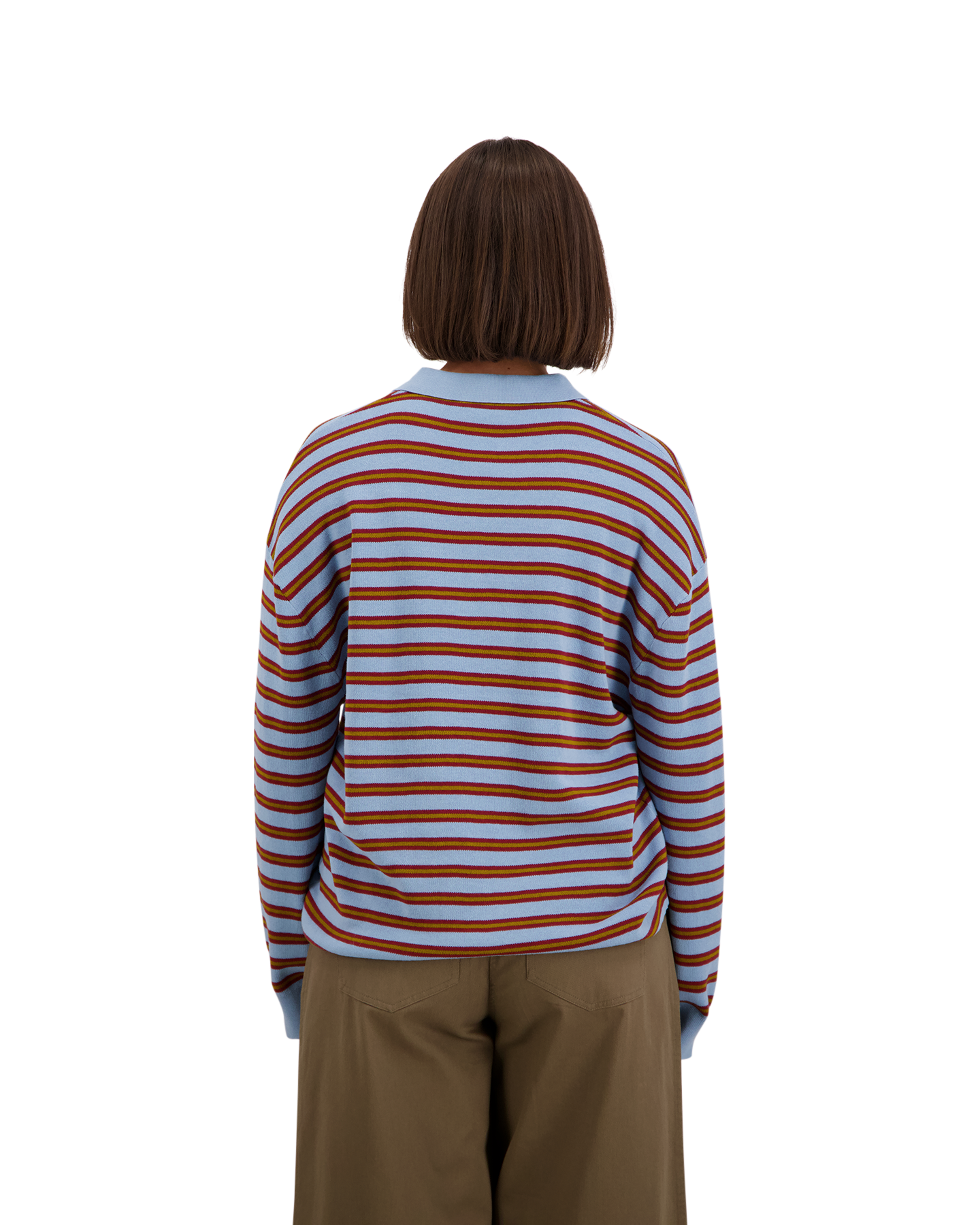 Boii Studios Adanne Polo Knit BLAUW 4