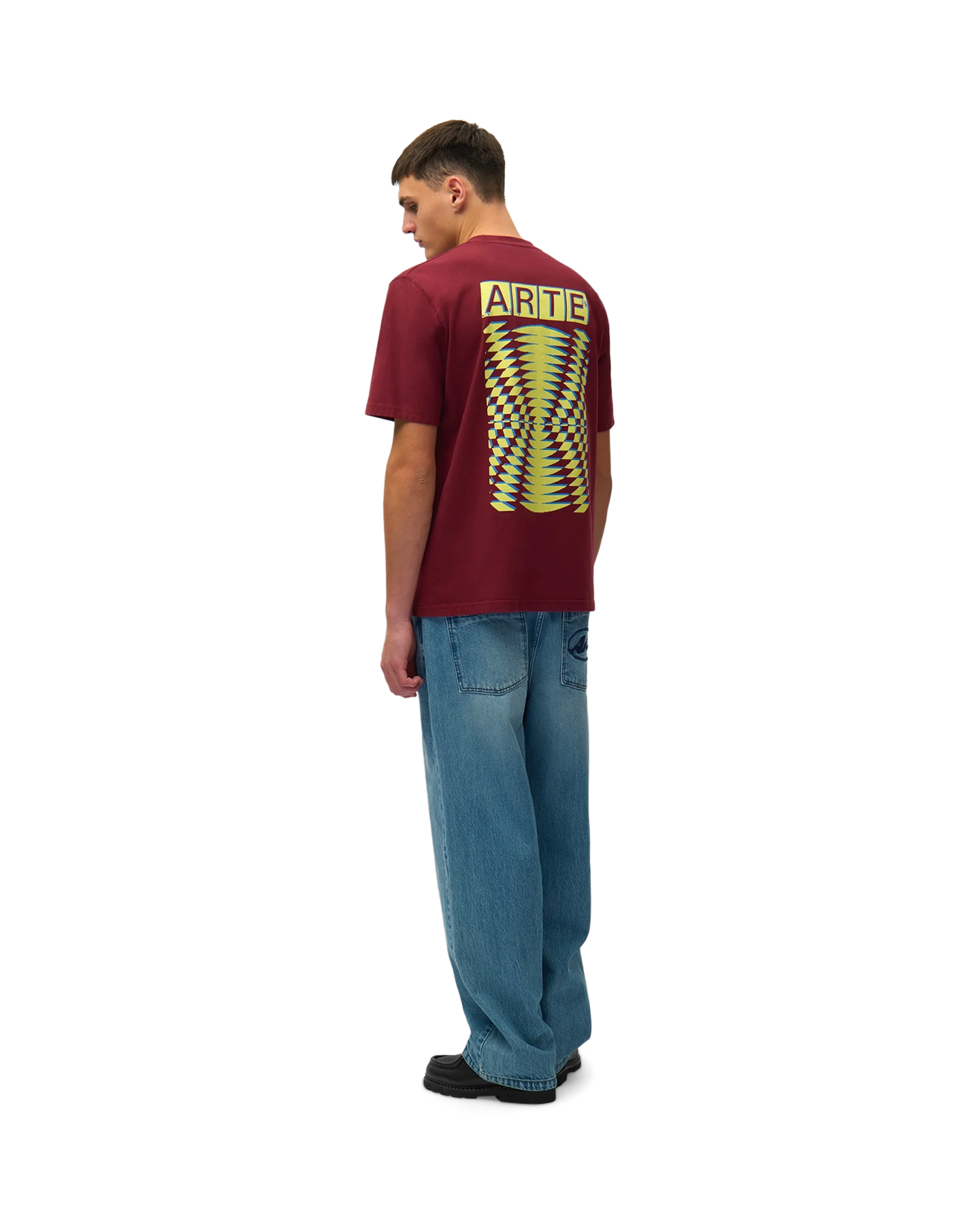Arte Antwerp Abstract Back Print T-Shirt ROOD 5