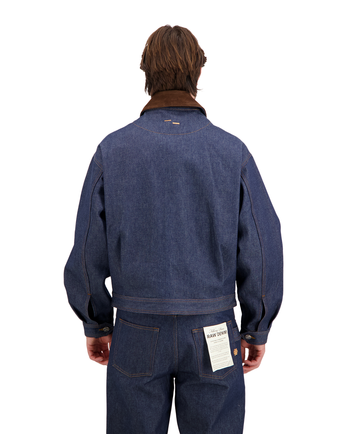 Filling Pieces Denim Jacket Raw DONKERBLAUW 5