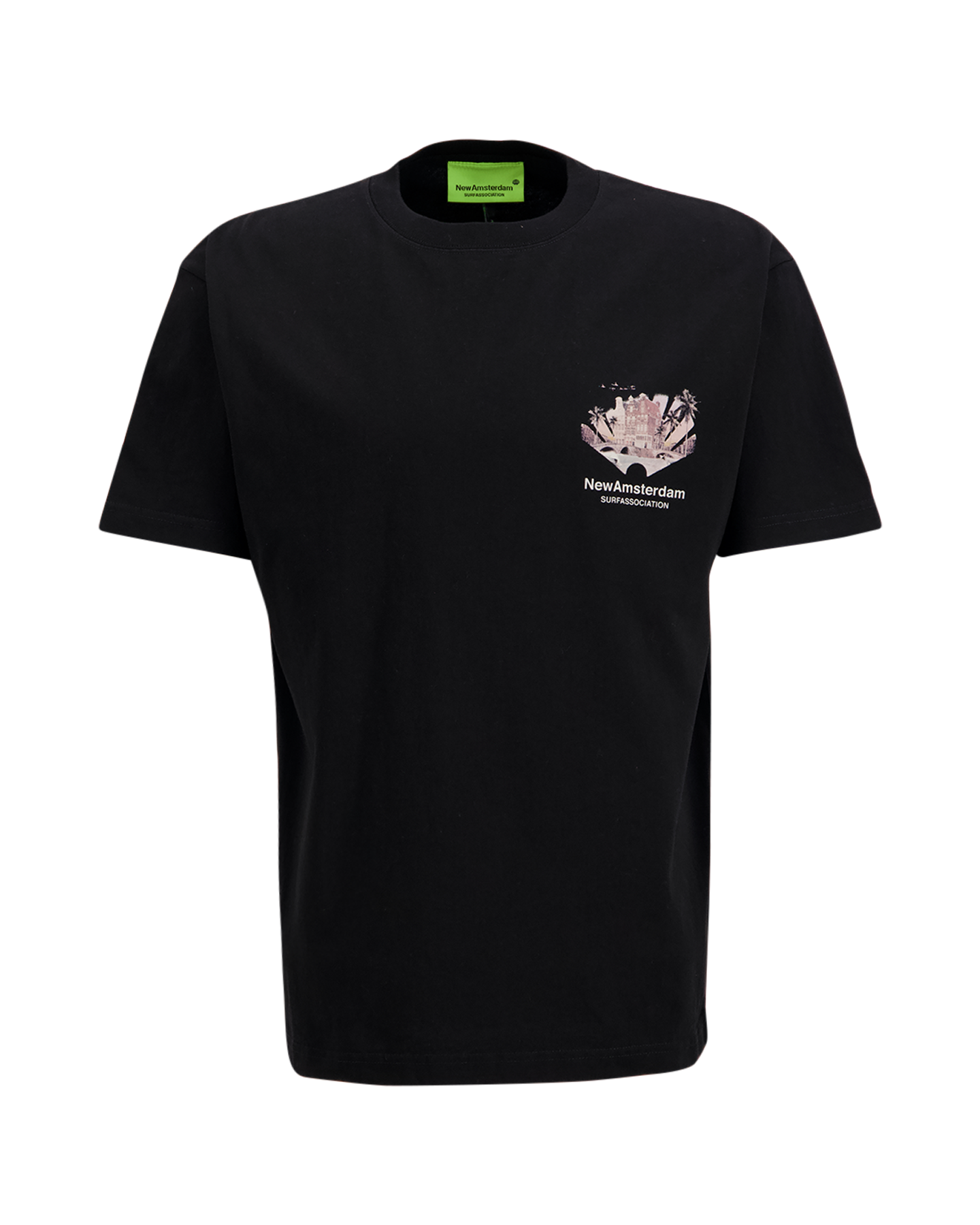 New Amsterdam Surf Association Tropical Tee ZWART 2