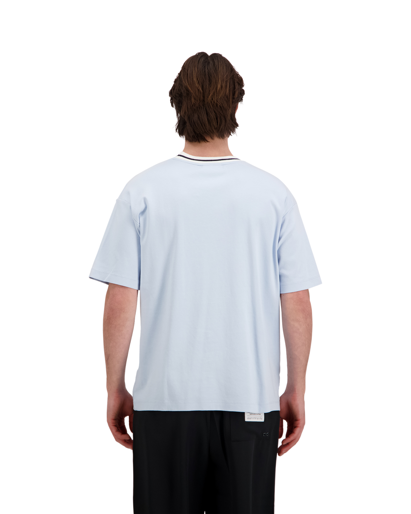 Drole de Monsieur T-Shirt Slogan Sport LICHTBLAUW 5