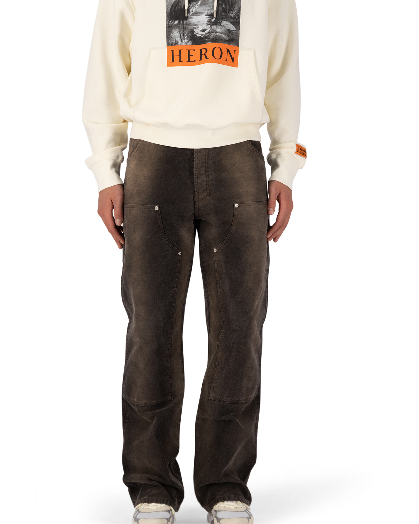 Heron Preston Distressed Canvas Carpenter BRUIN 5
