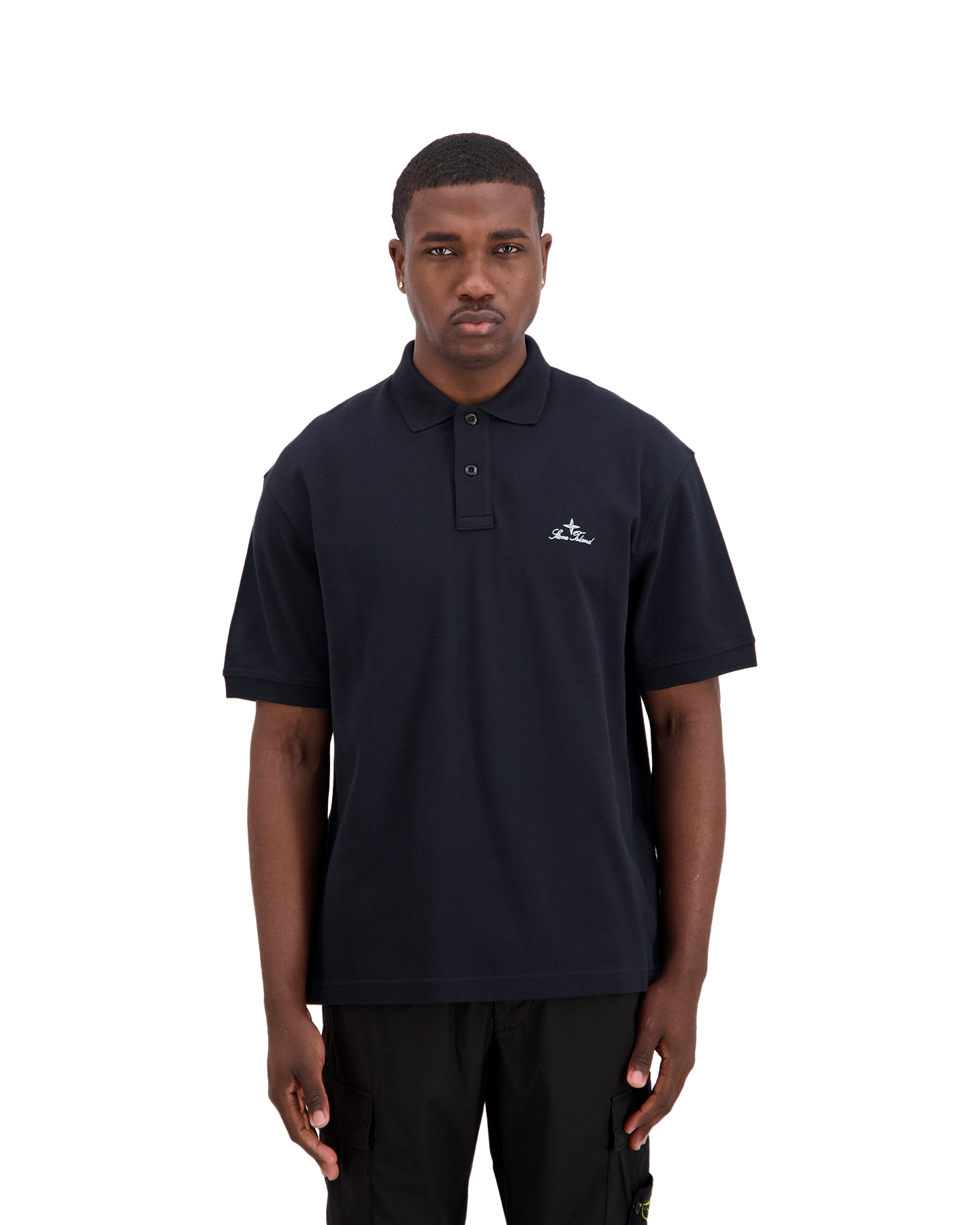 Stone Island S0039 Polo DONKERBLAUW 4