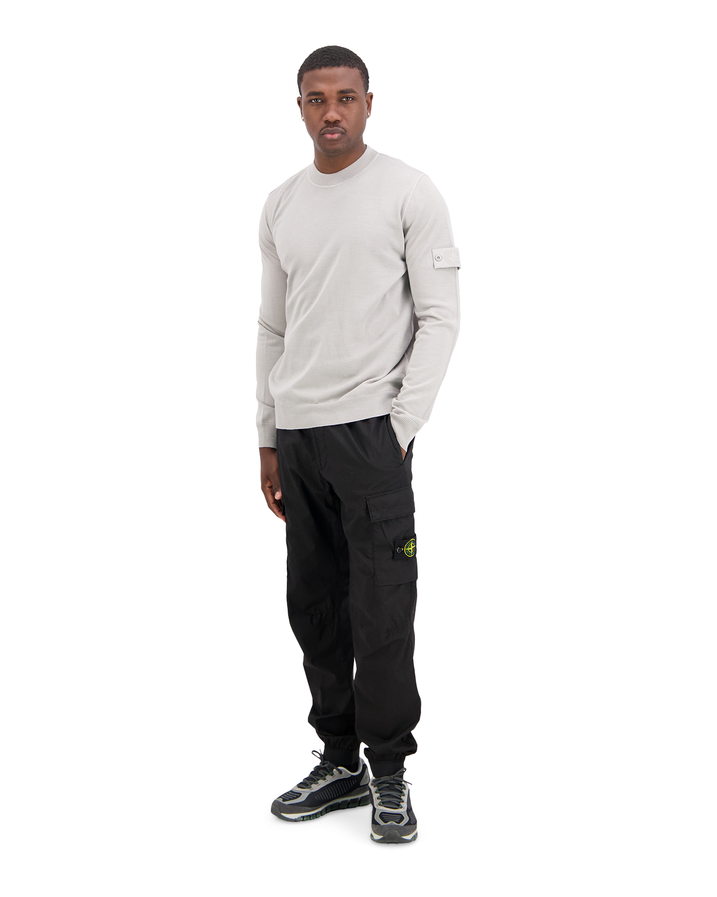 Stone Island S00Fa Ghost - Knitwear Trui LICHTGRIJS 3