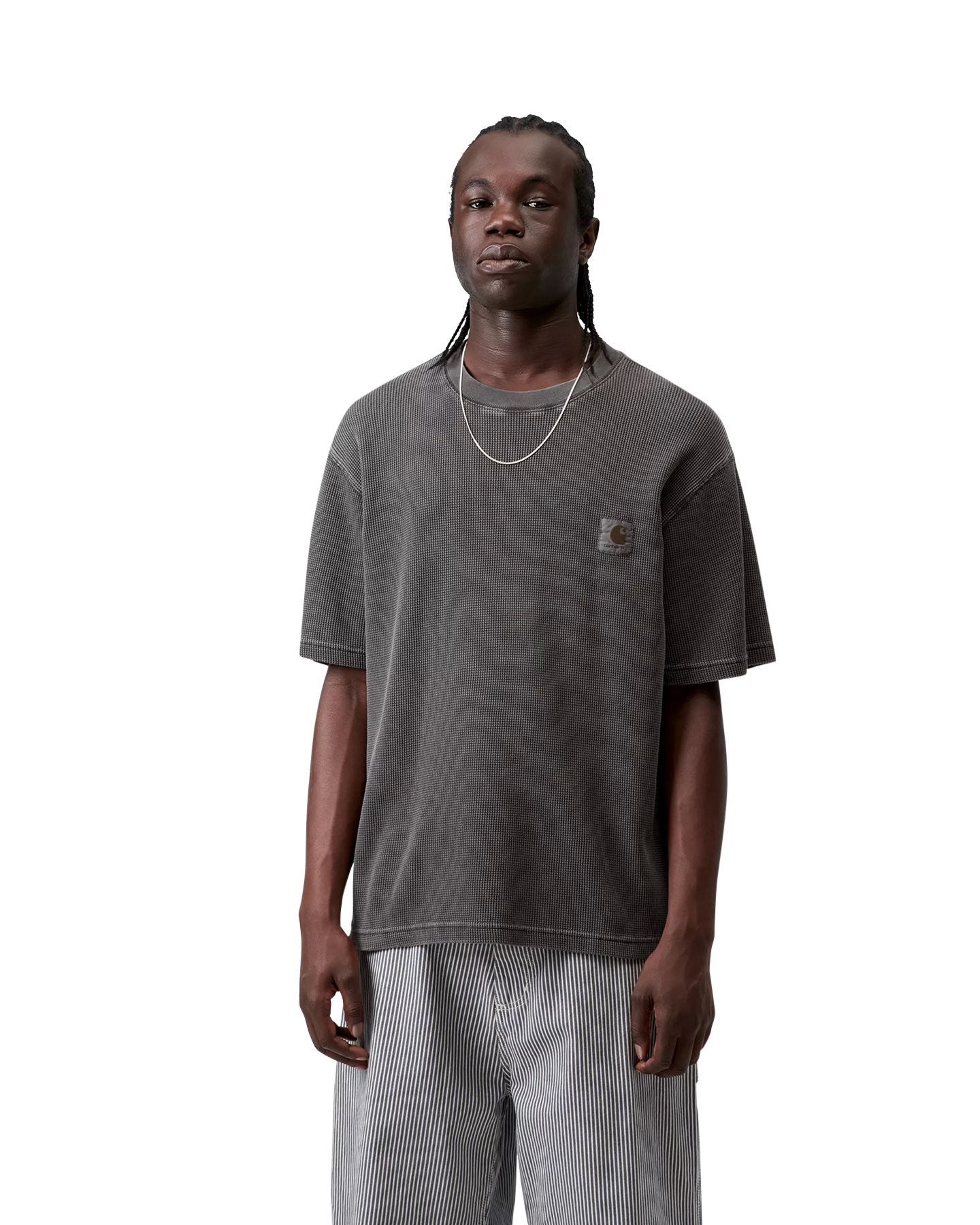 Carhartt S/S Nelson Waffle T-Shirt ZWART 3