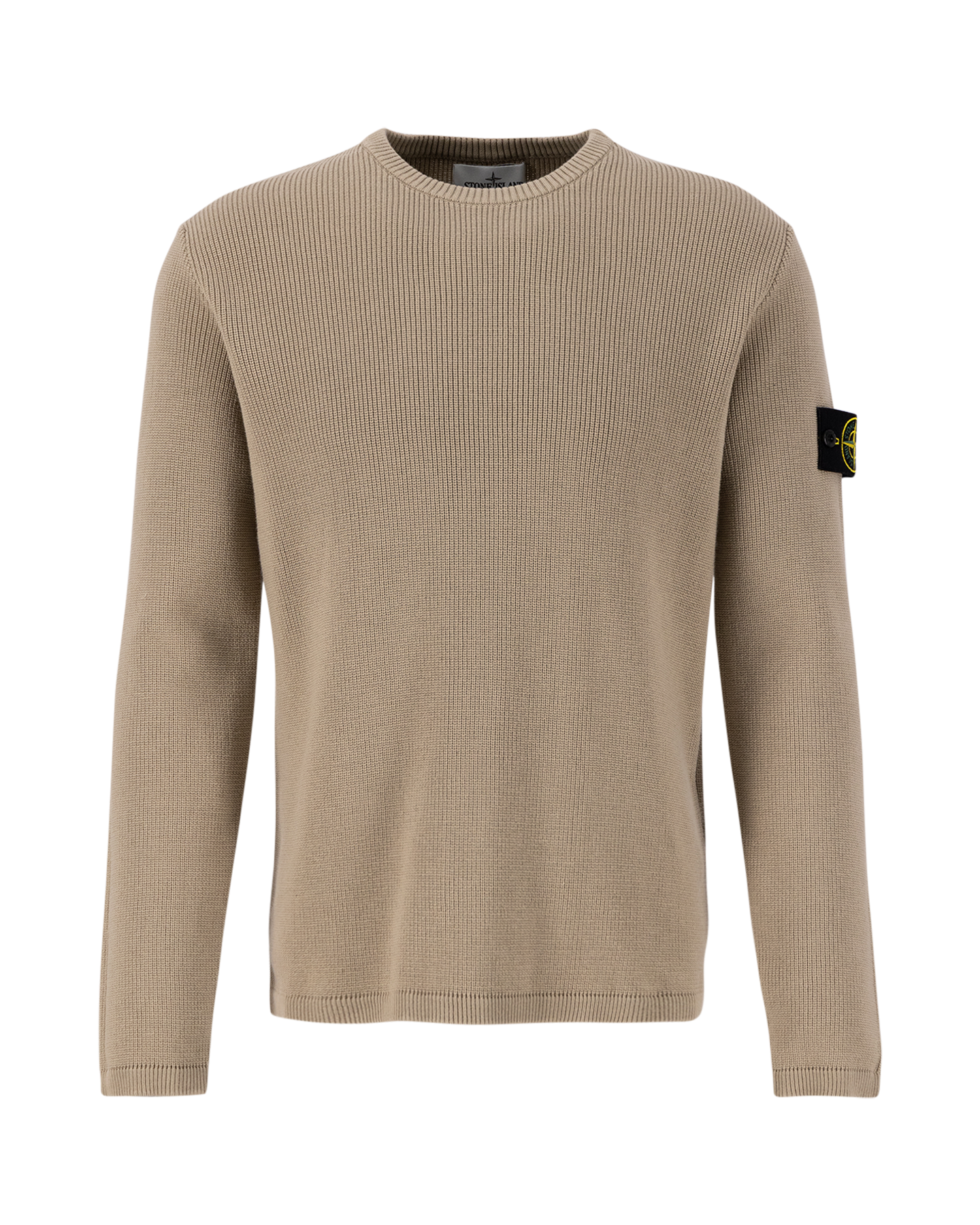 Stone Island 507D8 Ribbed Soft Cotton Knit TAUPE 1