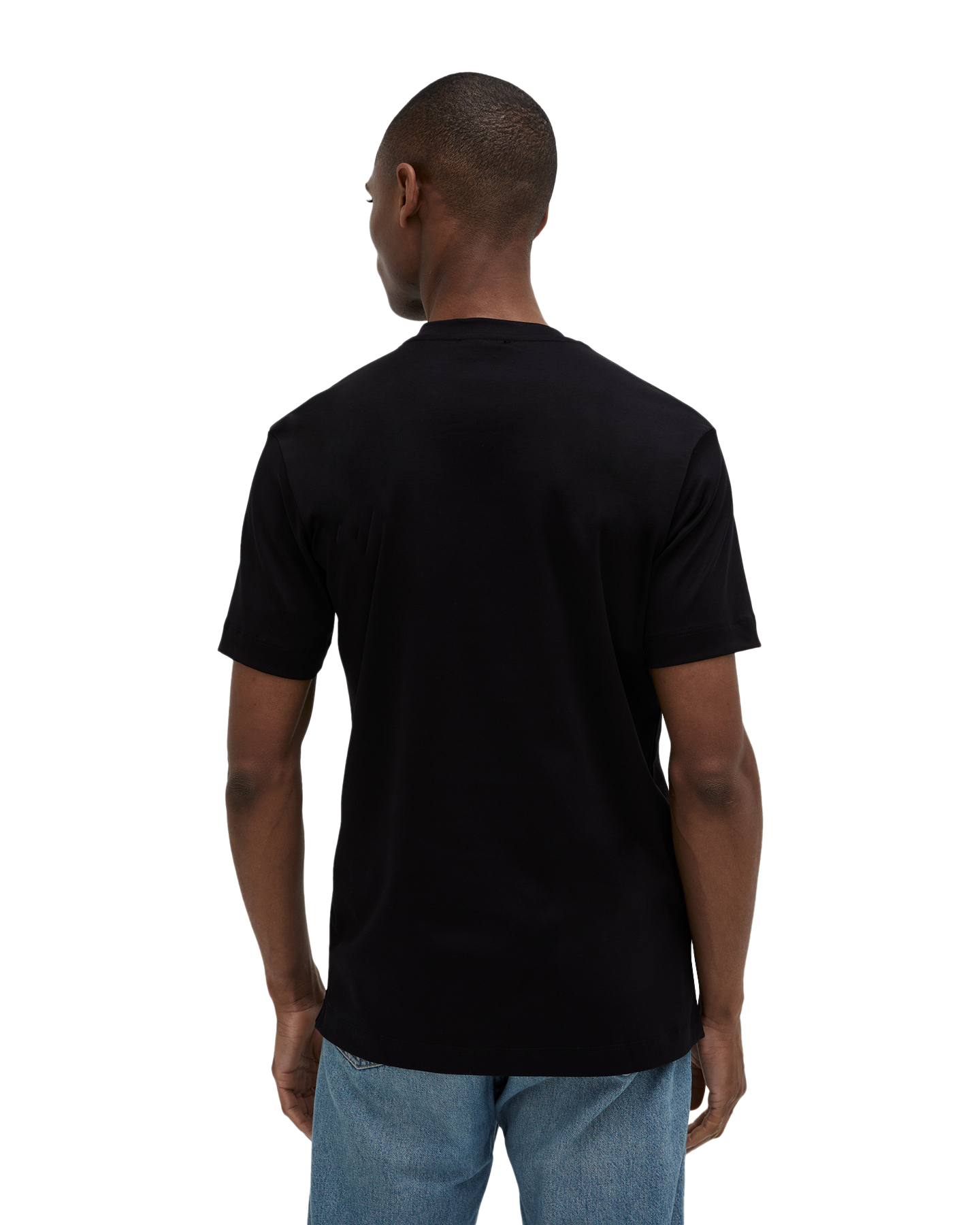 Valenza Interlock Supima T-Shirt ZWART 4
