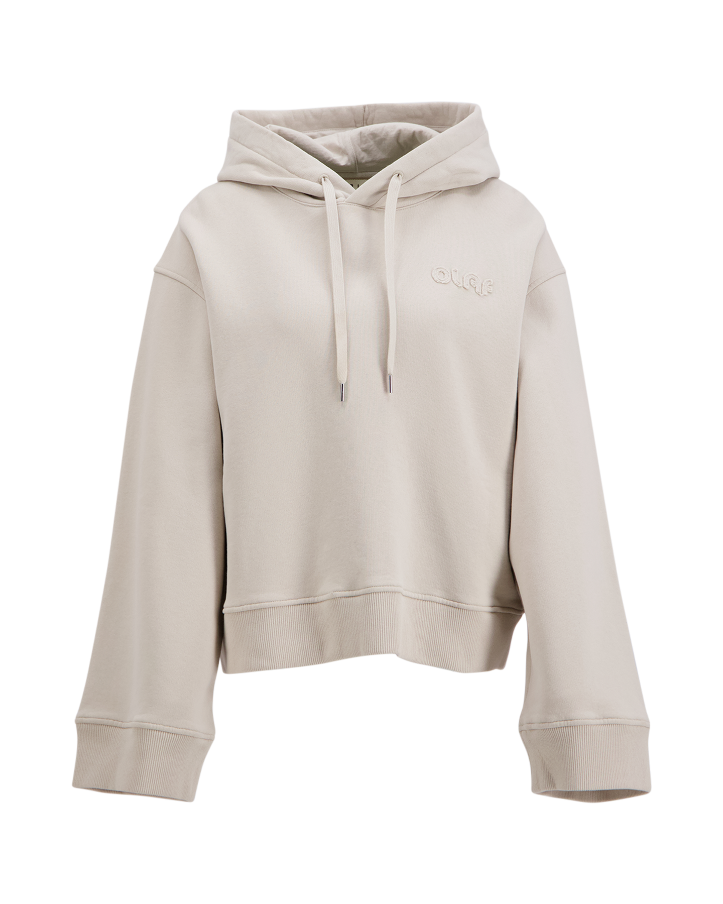 OLAF Retro Appliqué Hoodie BEIGE 2
