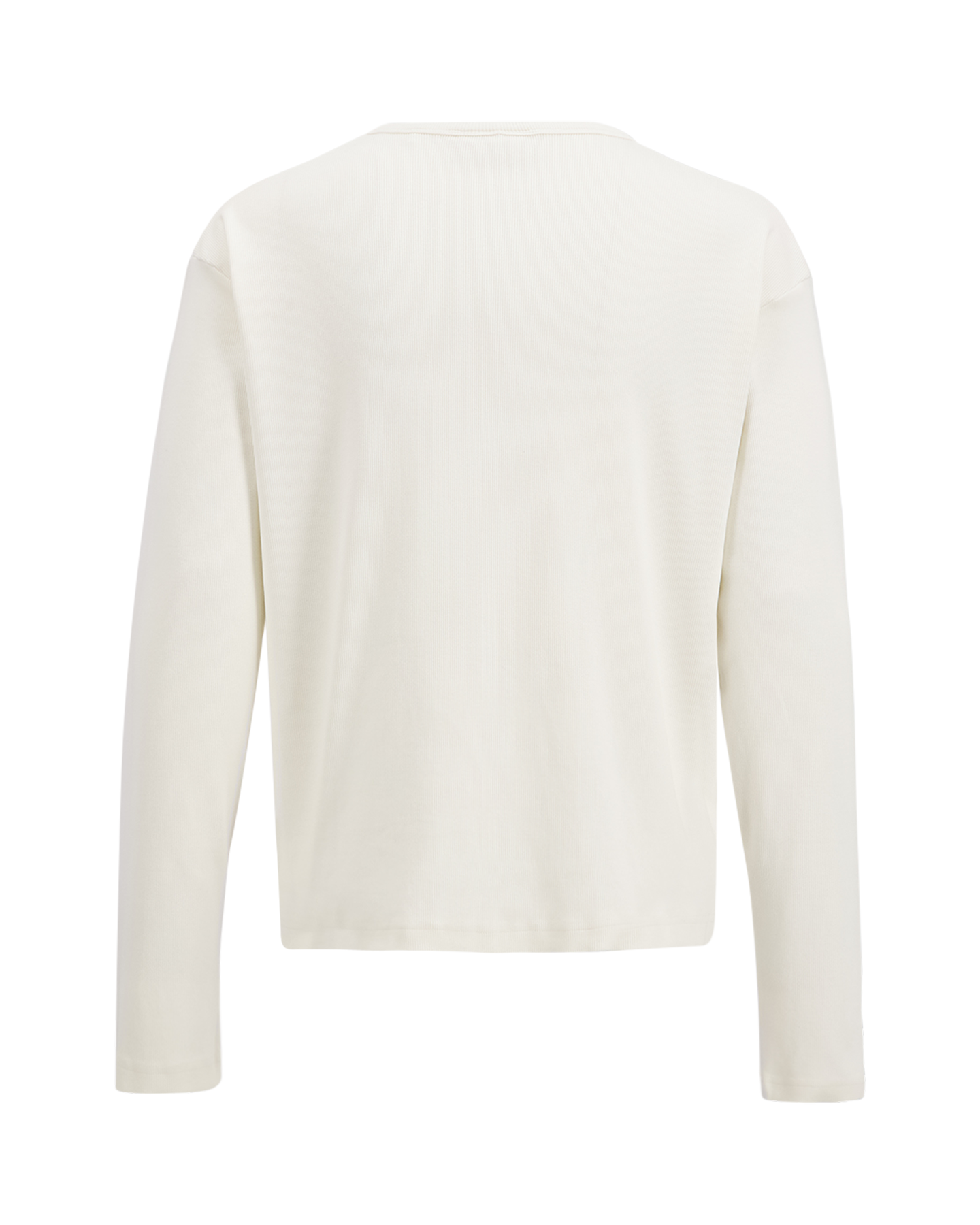 Brams Fruit Script Logo Henley Longsleeve WIT 2