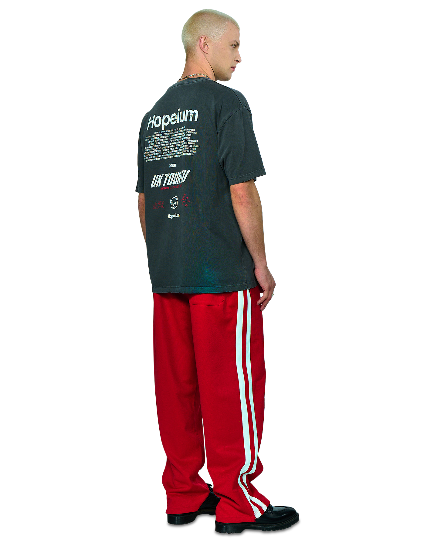 Hopeium Tour Tee S/S Washed GRIJS 3