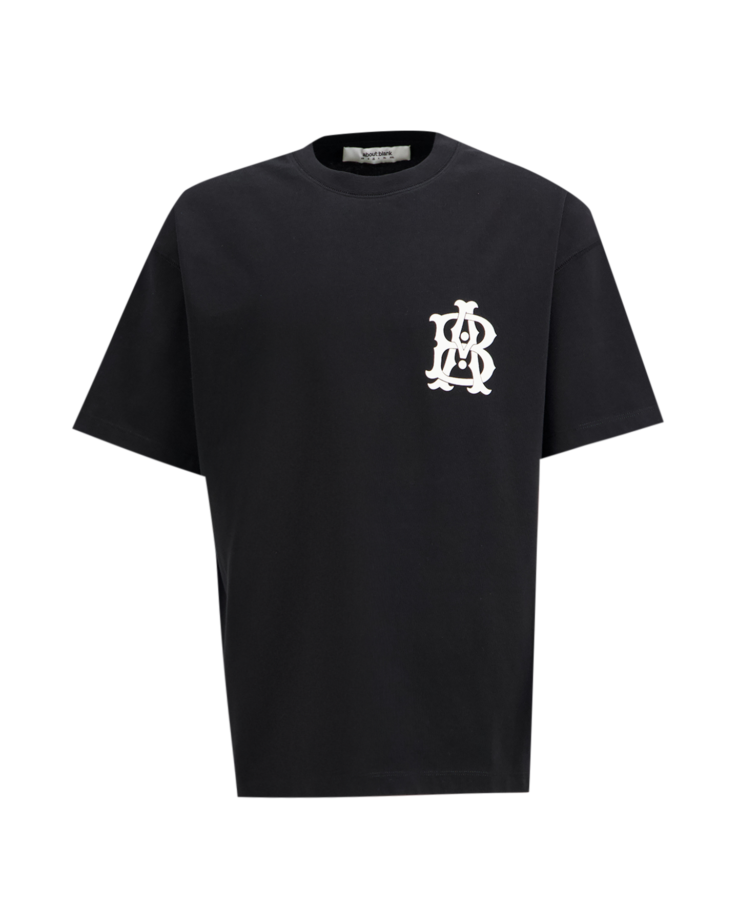 about:blank Monogram T Shirt ZWART 1
