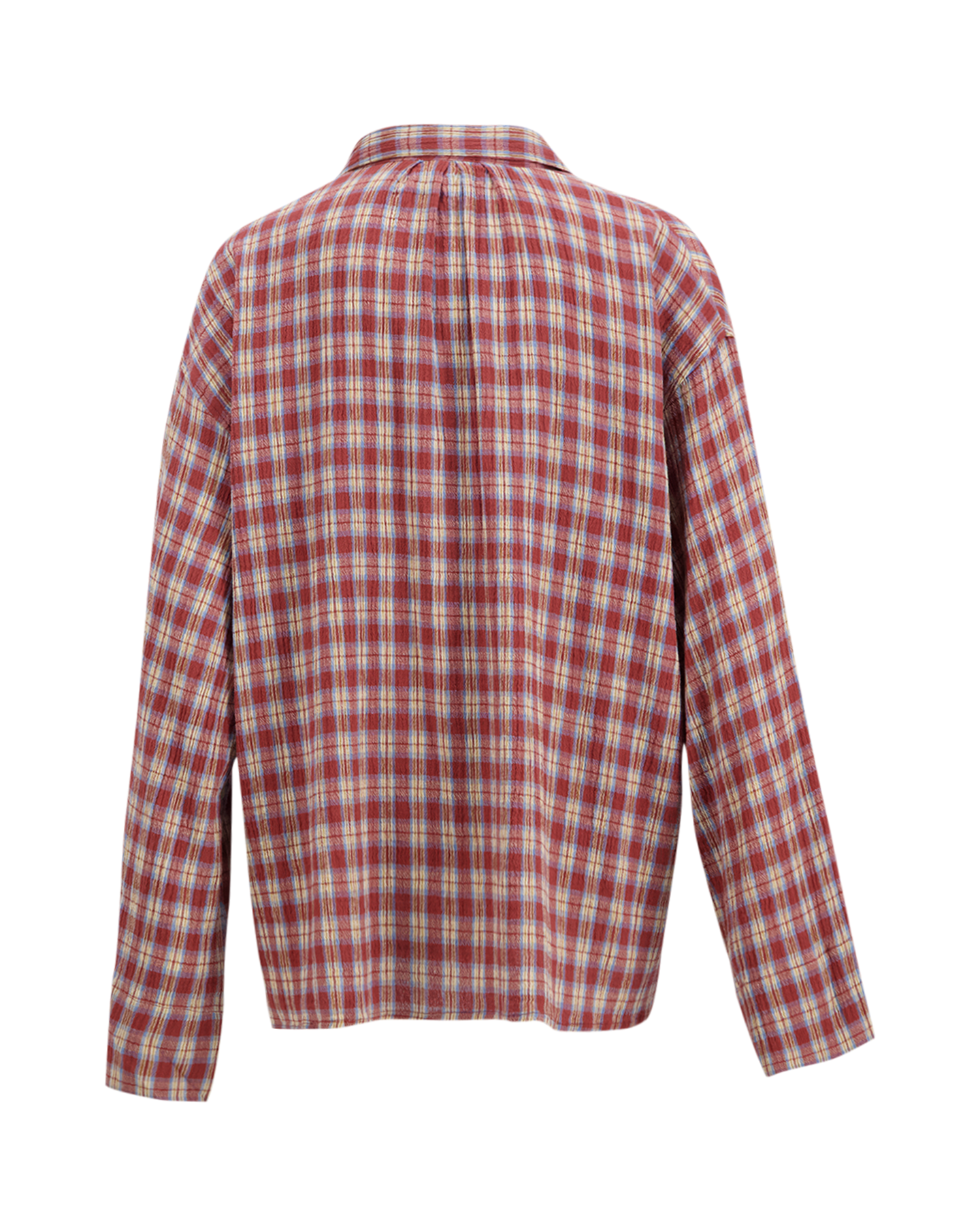 Boii Studios Tinsi Check Shirt ROOD 2
