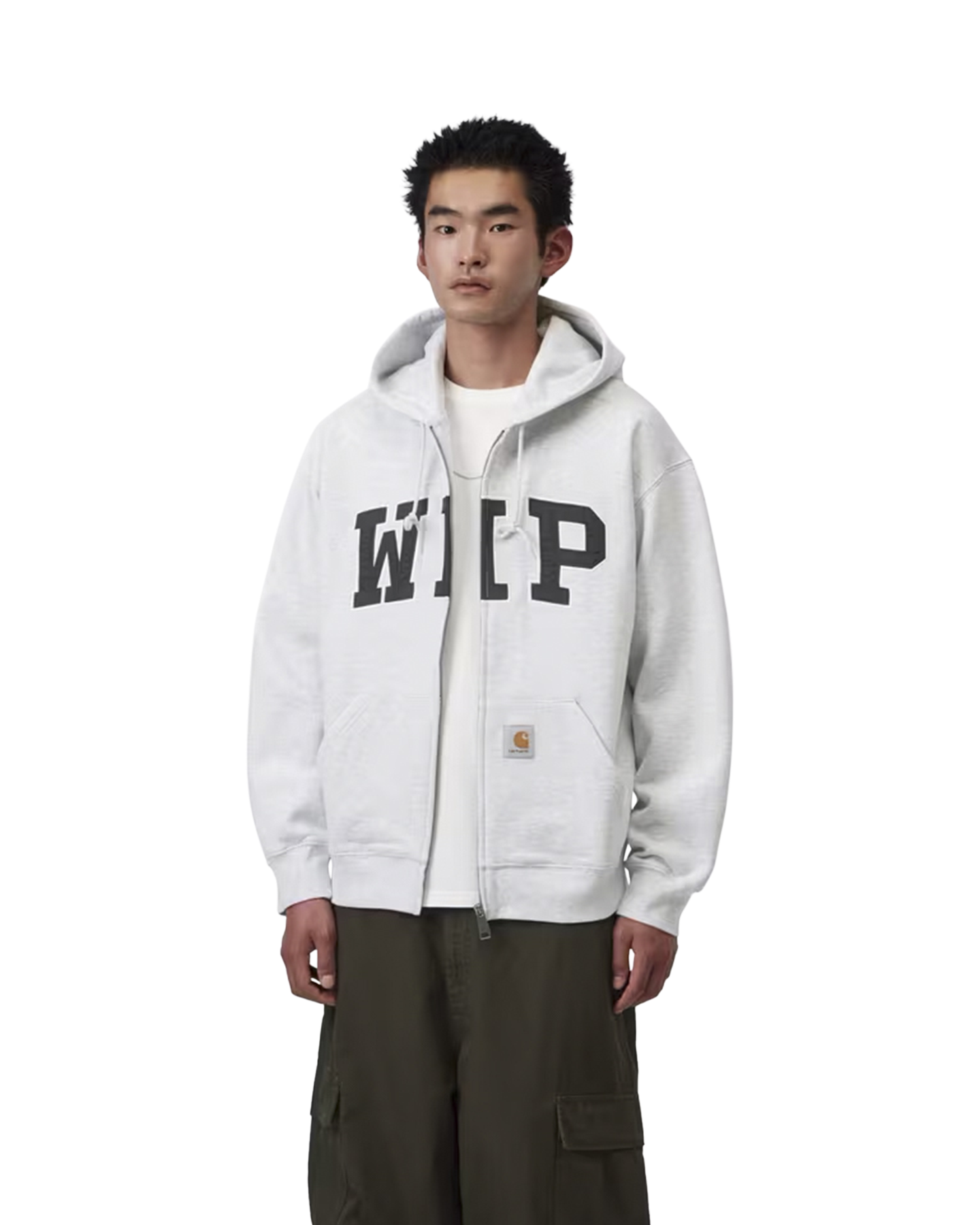 Carhartt Hooded Wip Sweat Jacket GRIJS 3