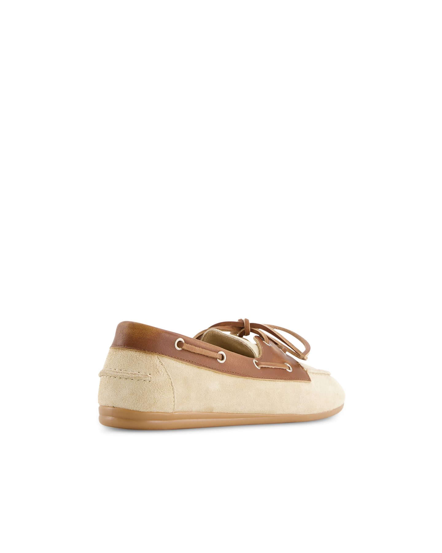 Posa Boat Loafer Brushed - Suede/ Leather BRUIN 4