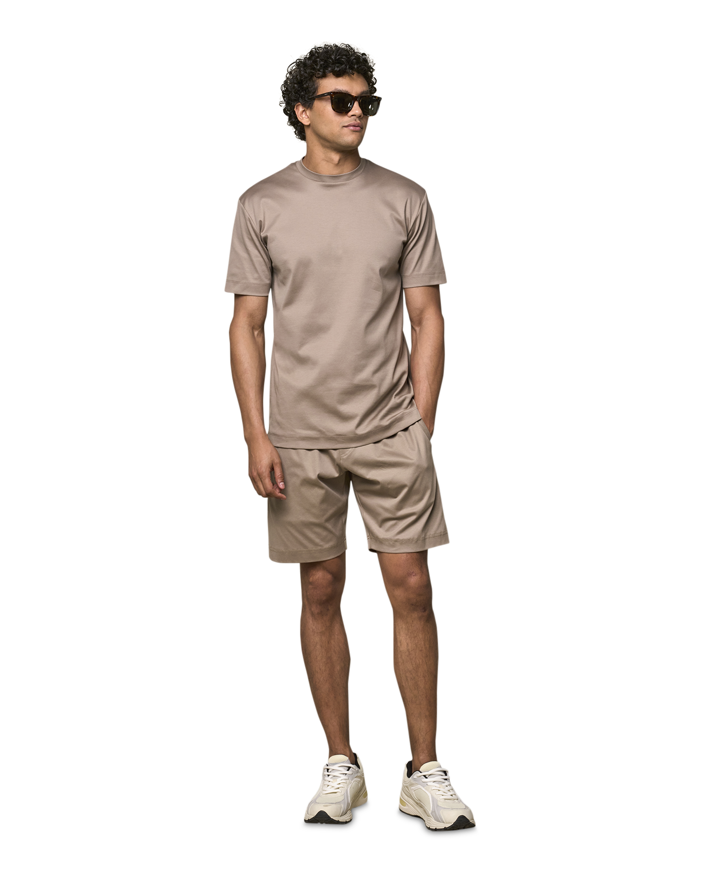 Valenza Interlock Supima Sport Shorts BEIGE 3